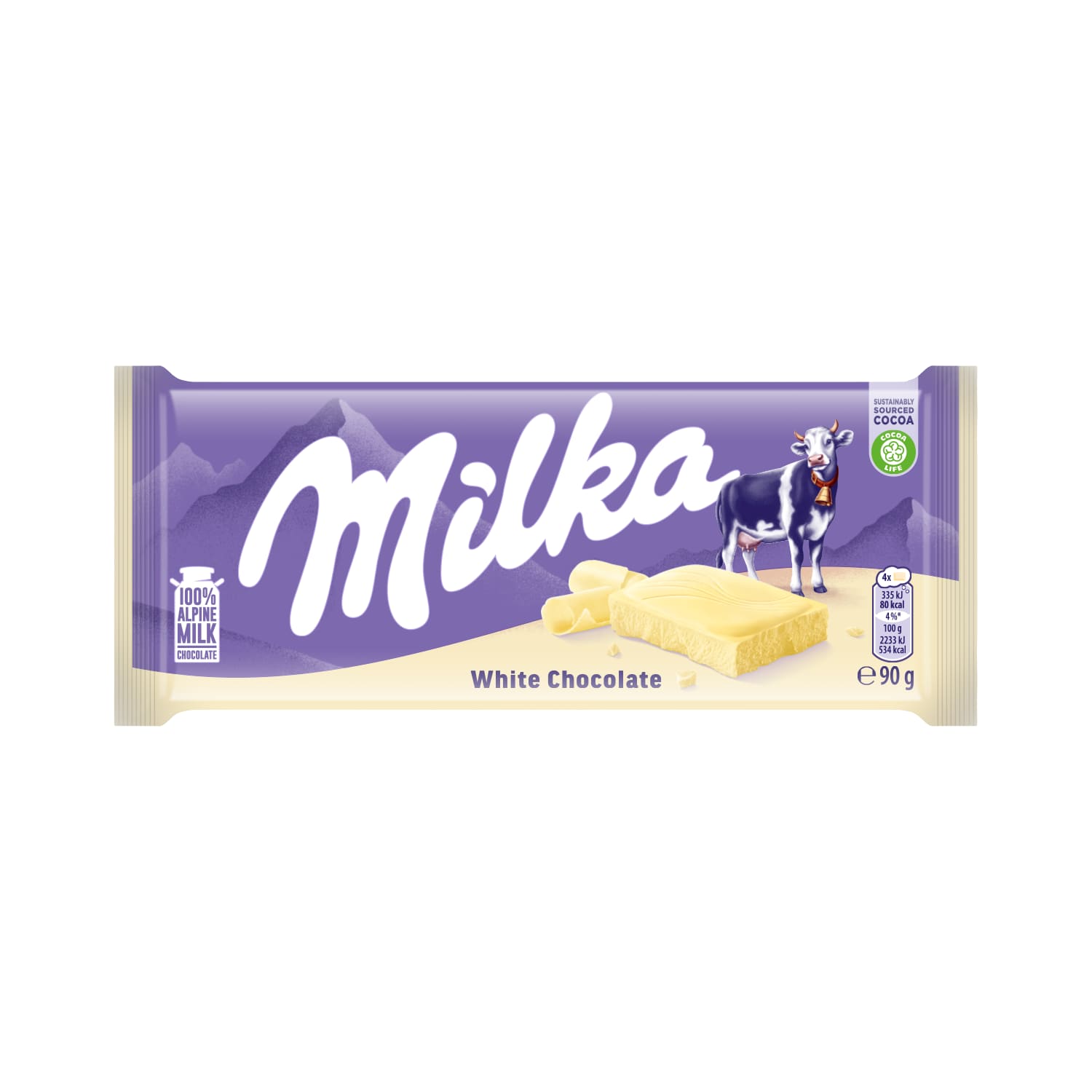 Baltasis šokoladas MILKA, 90 g