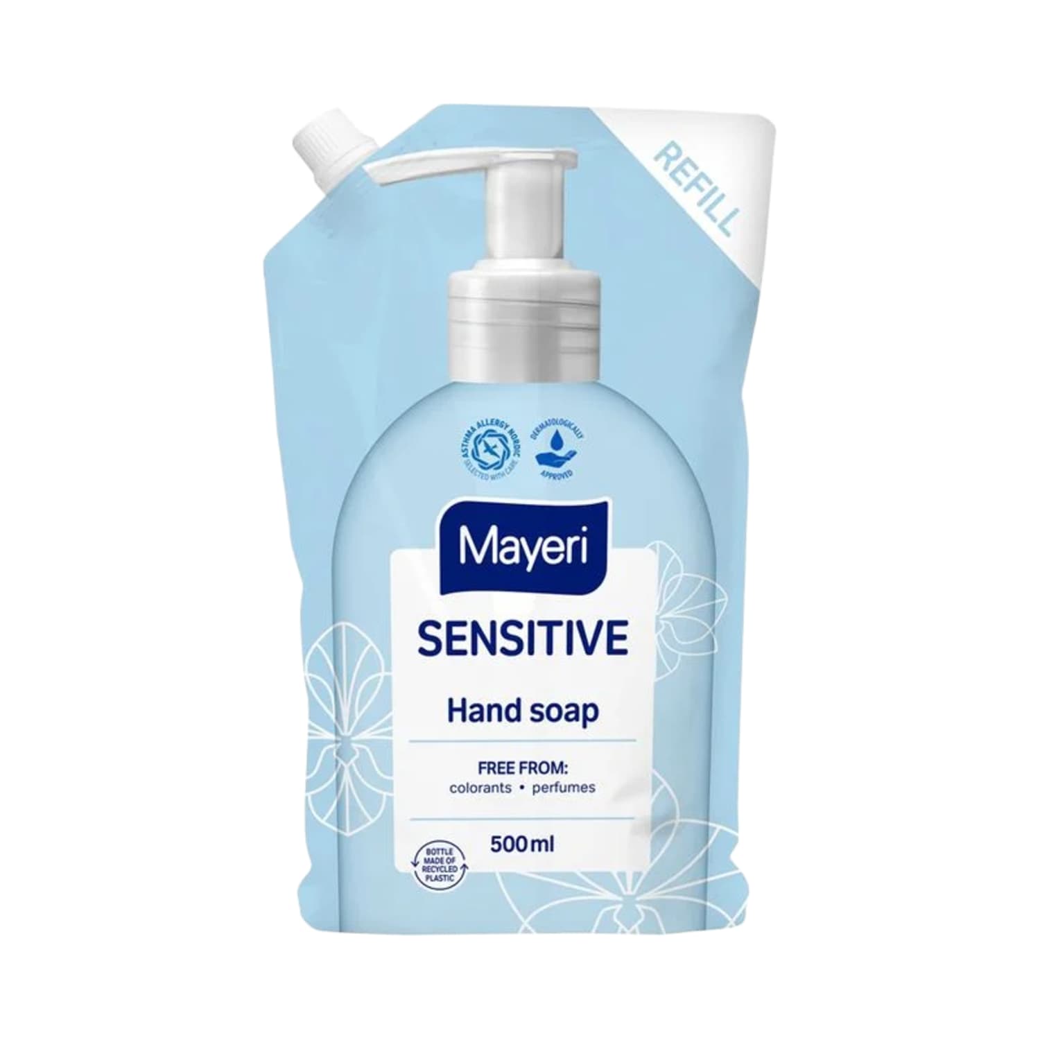 Sk. rankų muilo pap. MAYERI SENSITIVE, 500ml