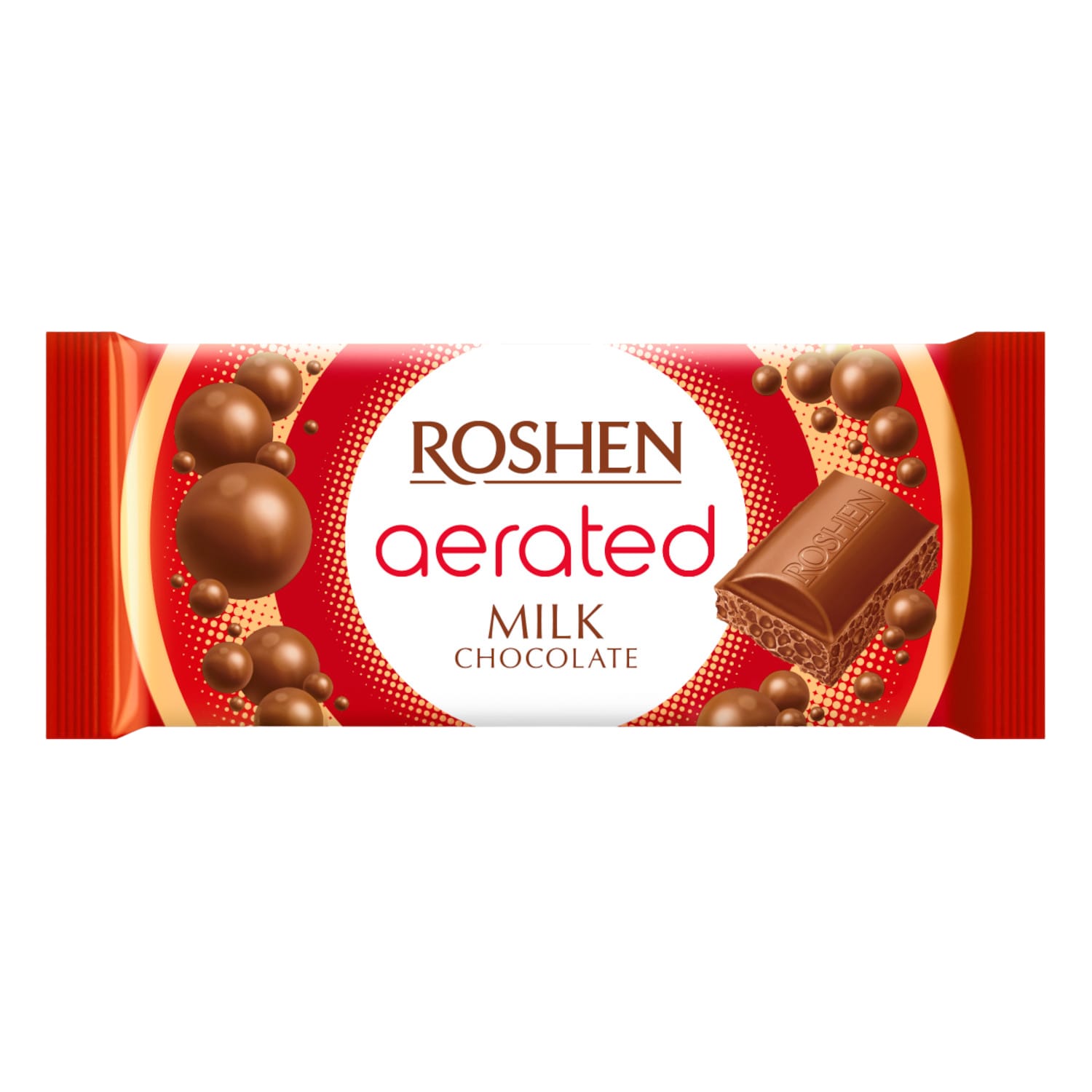 Pieninis porėtas šokoladas ROSHEN, 80 g