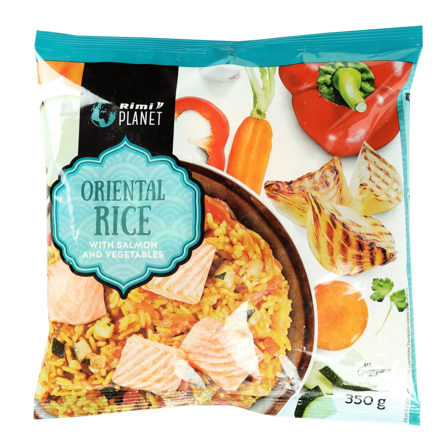 Ryžiai su lašiš. ir darž. ORIENTAL RIMI, 350g