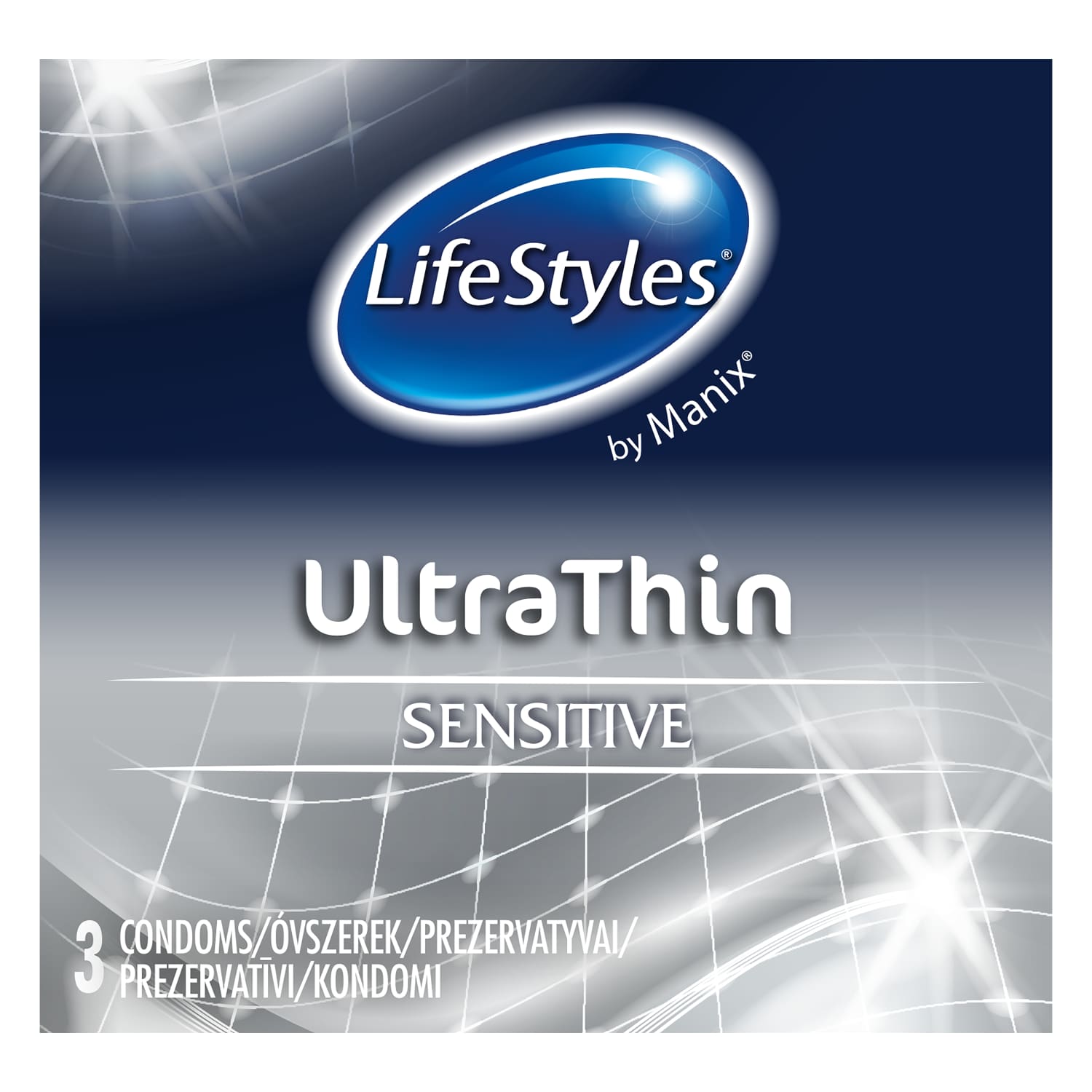 Condoms LIFESTYLES ULTRA THIN, 3 pcs.