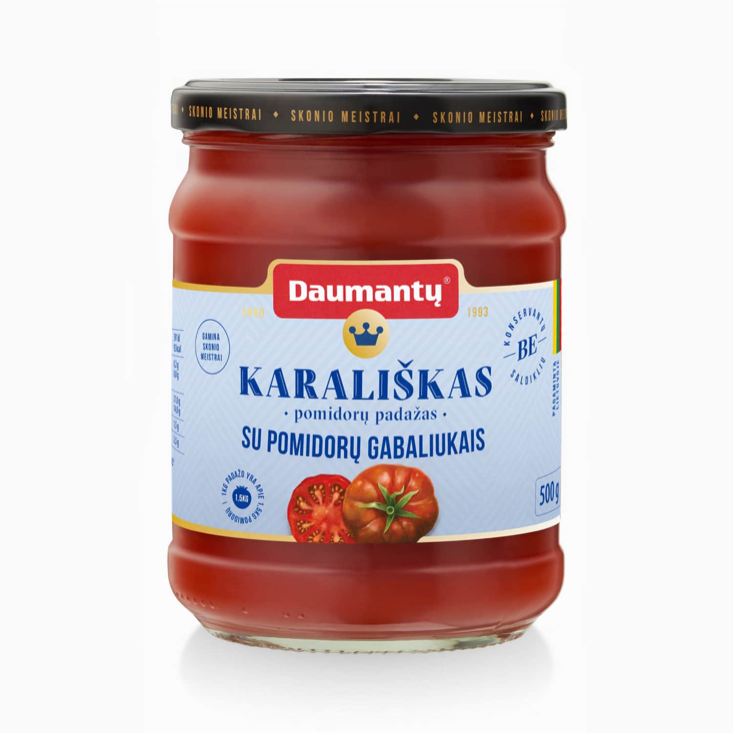 Томатный соус KARALIŠKAS с кусочками помидоров 500г