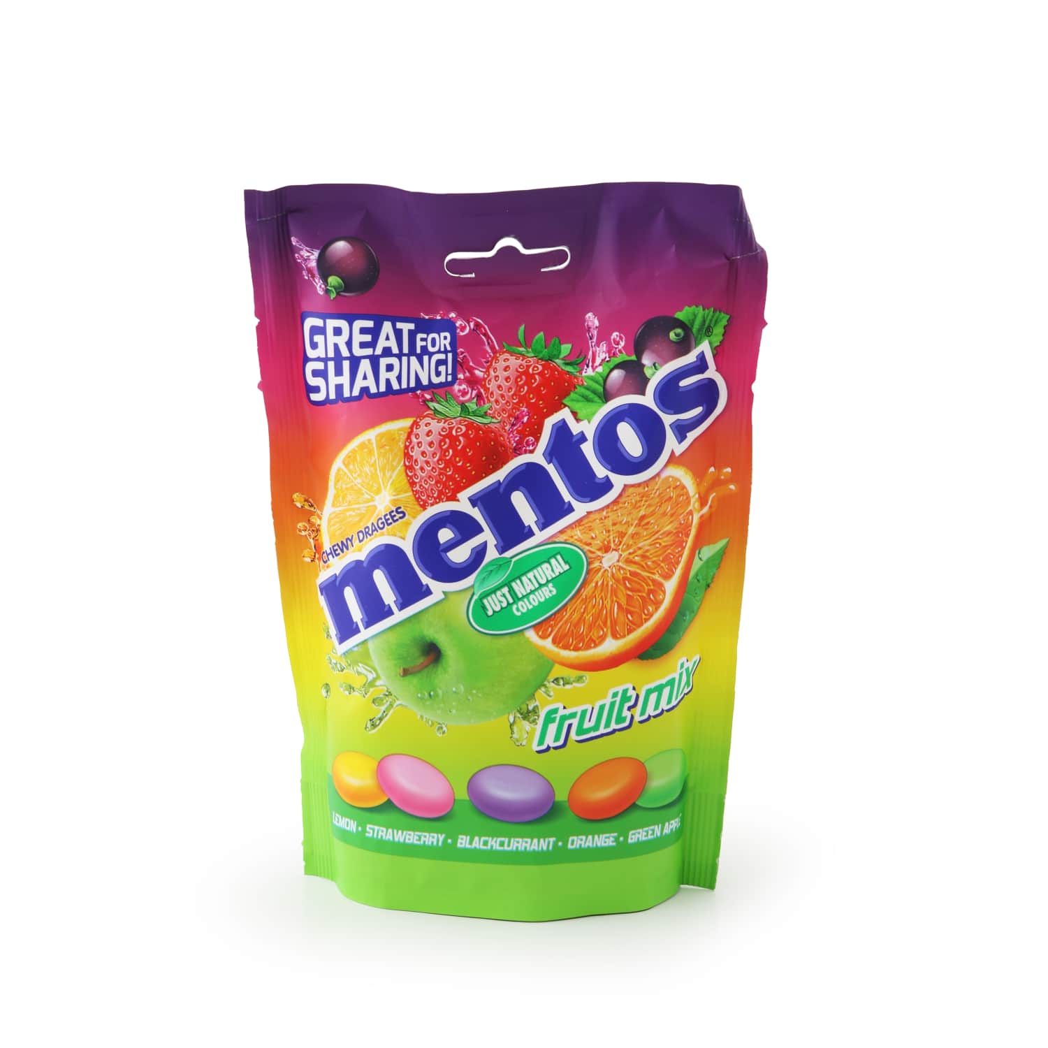 Chewy Candies MENTOS FRUIT MIX, 160 g