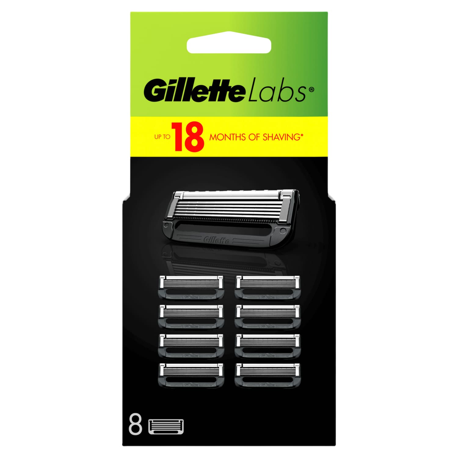 Skutimosi galvutės GILLETTE LABS, 8 vnt