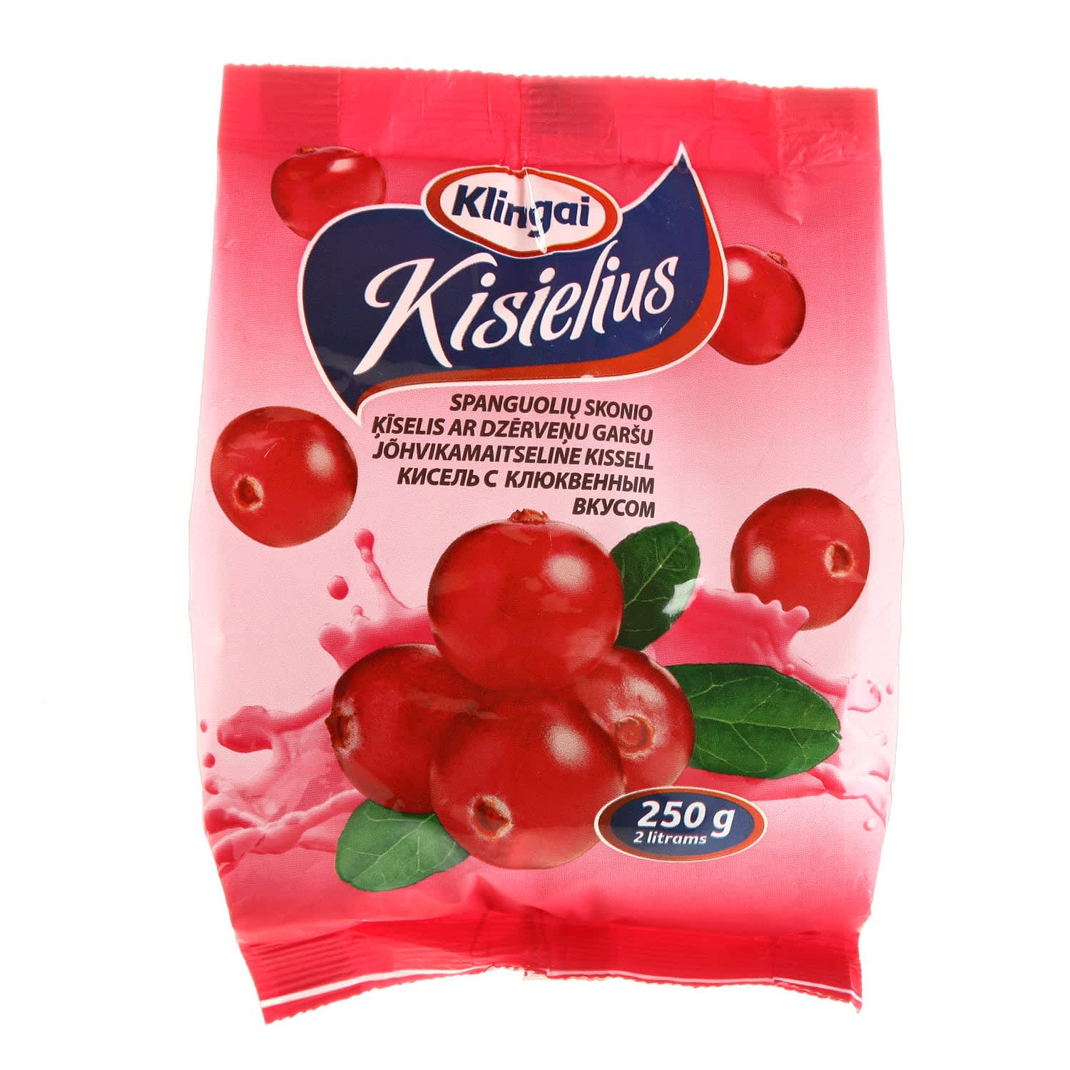 Кисель со вкусом клюквы