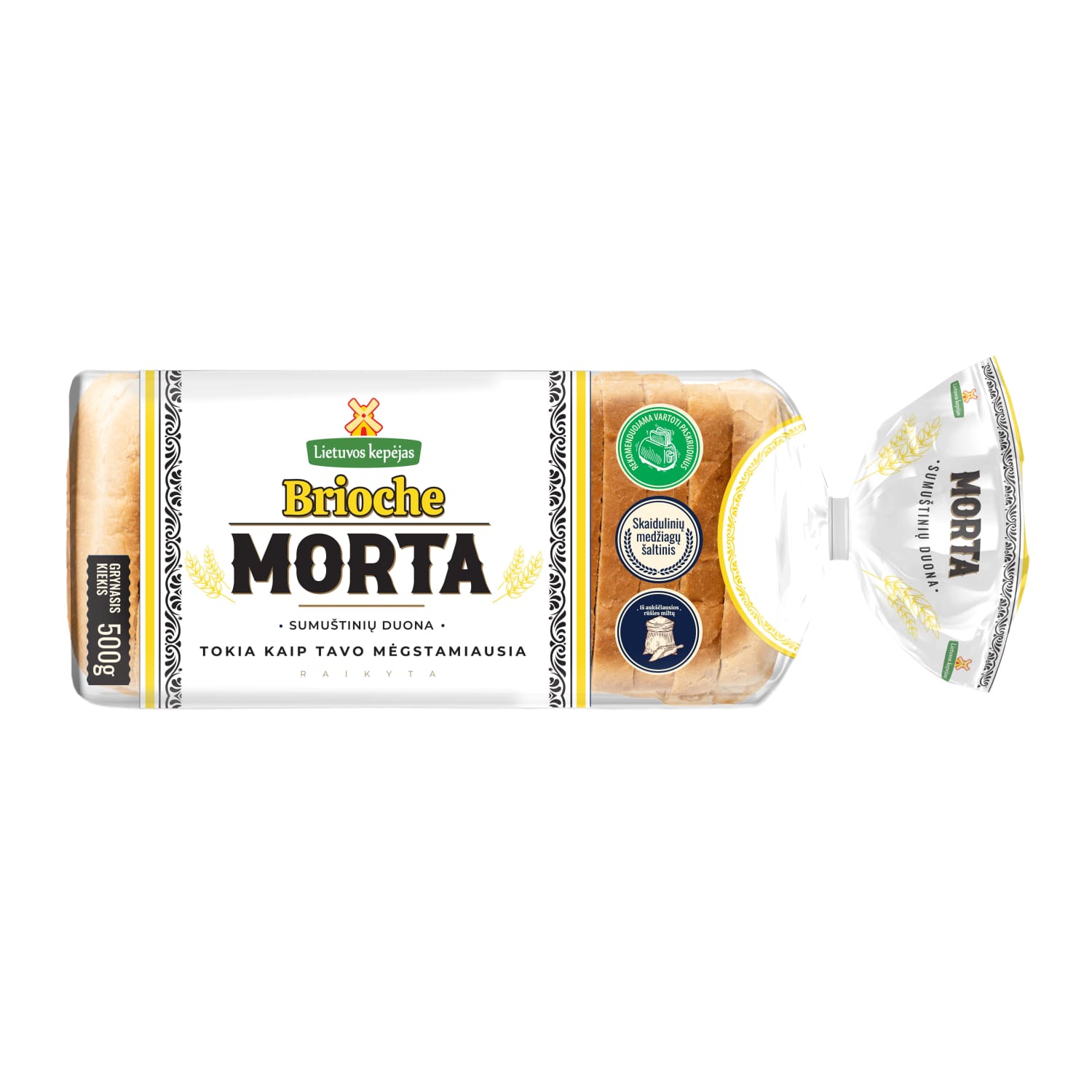 Sandwich bread MORTA BRIOCHE, 500 g