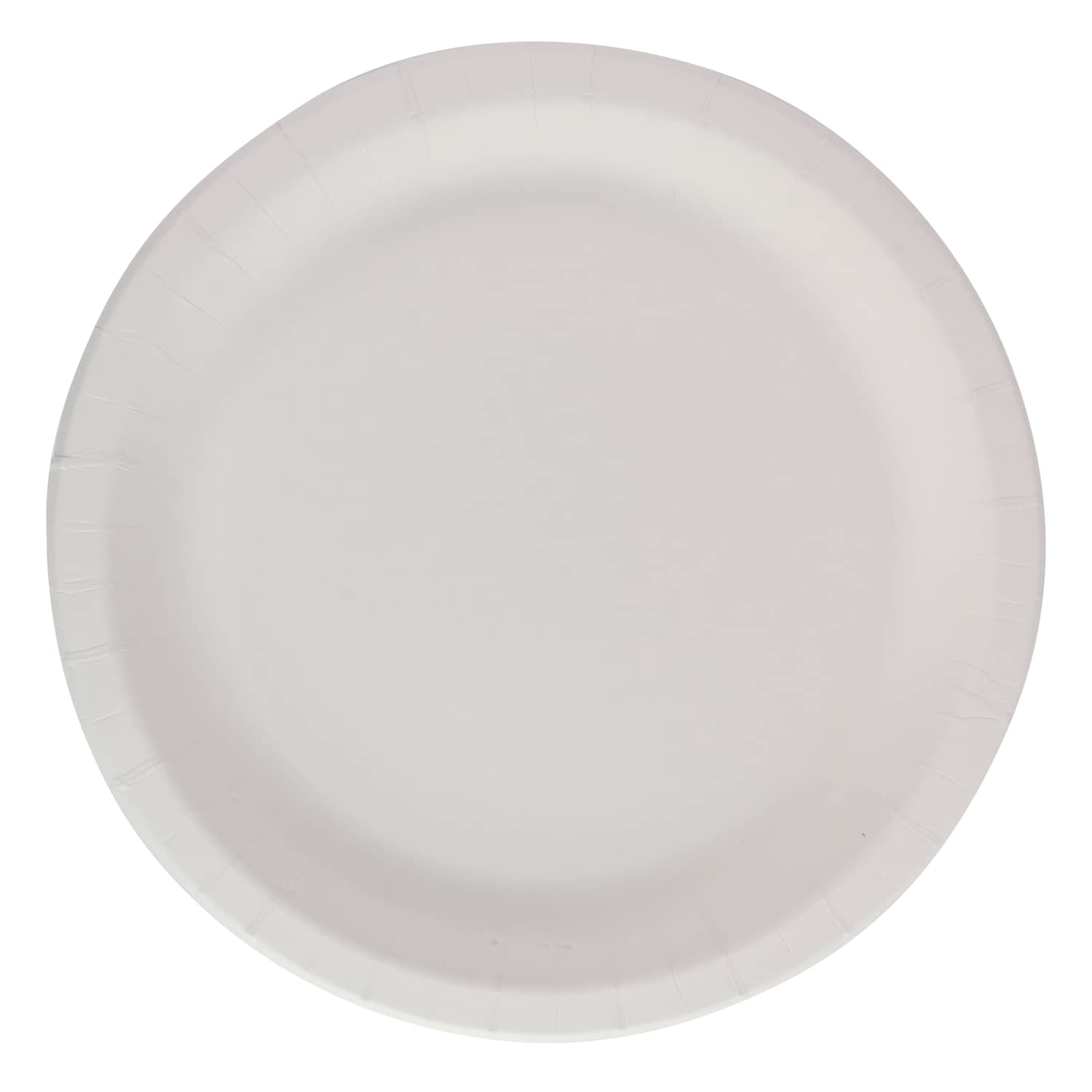 Baltos popierinės lėkštės RIMI, 22cm, 40 vnt.