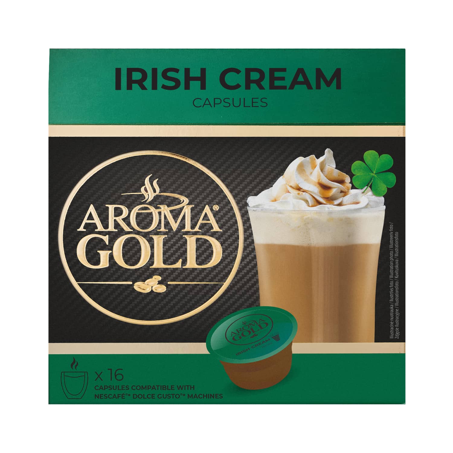 Kavos kapsulės AROMA GOLD IRISH CREAM, 256 g