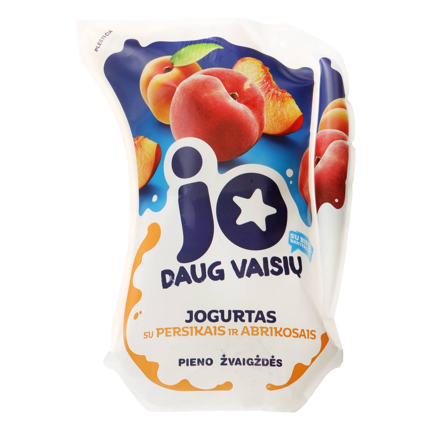 Yogurt with peach, apricot JO, 2.5%, 900 g