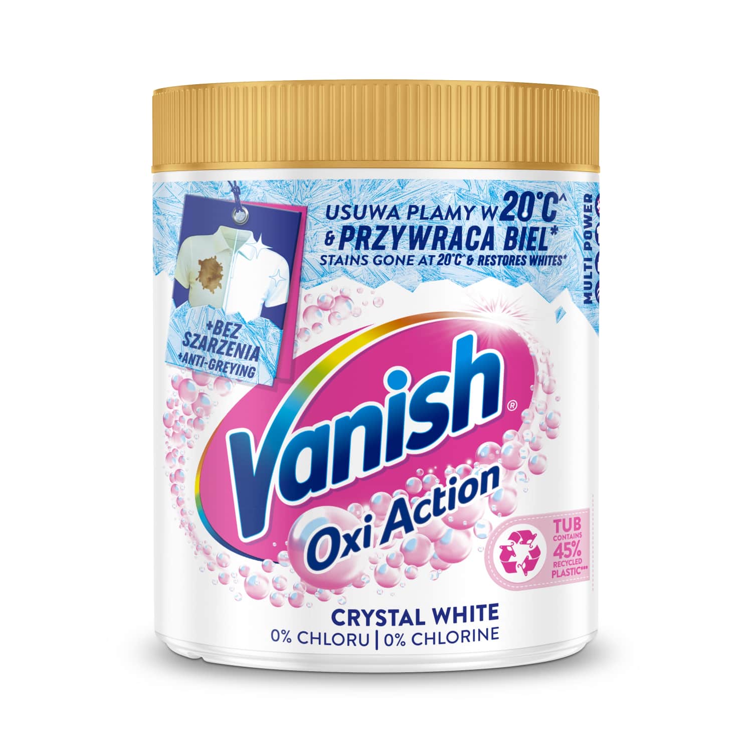 Powder stain remover VANISH WHITE, 970 g