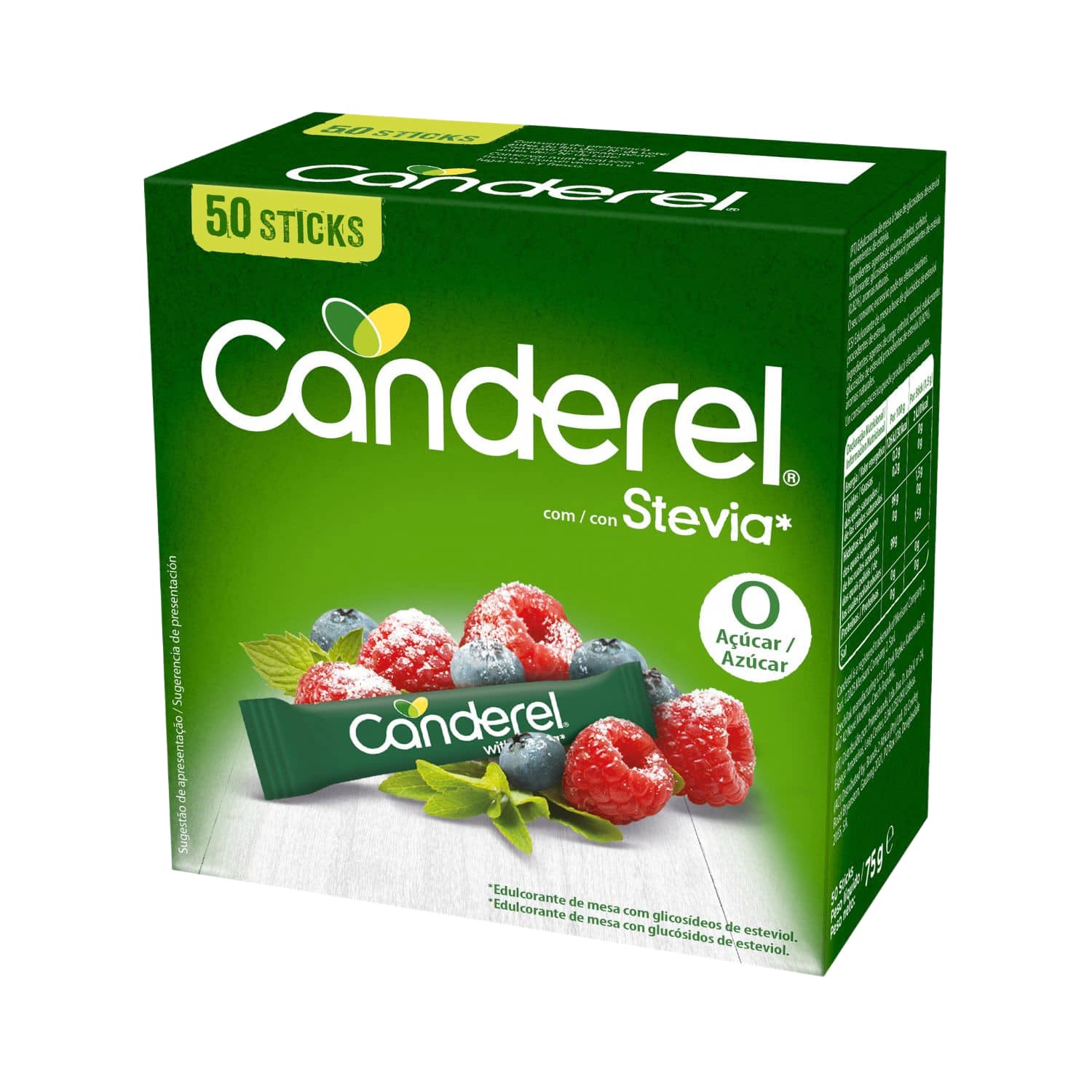 Saldiklis pakeliuose CANDEREL STEVIA, 75 g