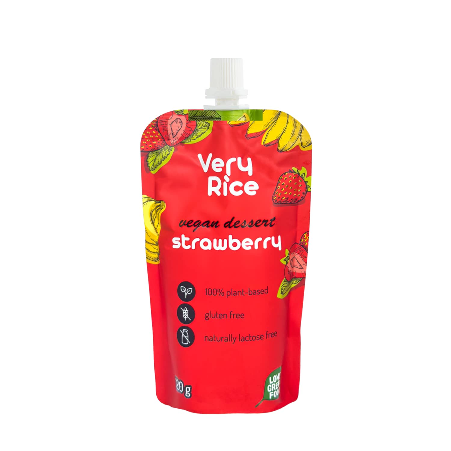 Rice and strawberry dessert puree VERY RICE, 120 g