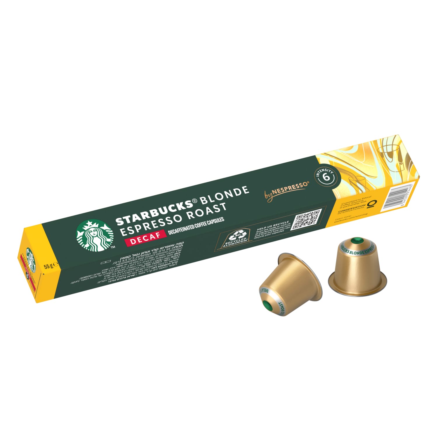 Kavos kap. STARBUCKS BLONDE ESPR. DECAF, 55 g