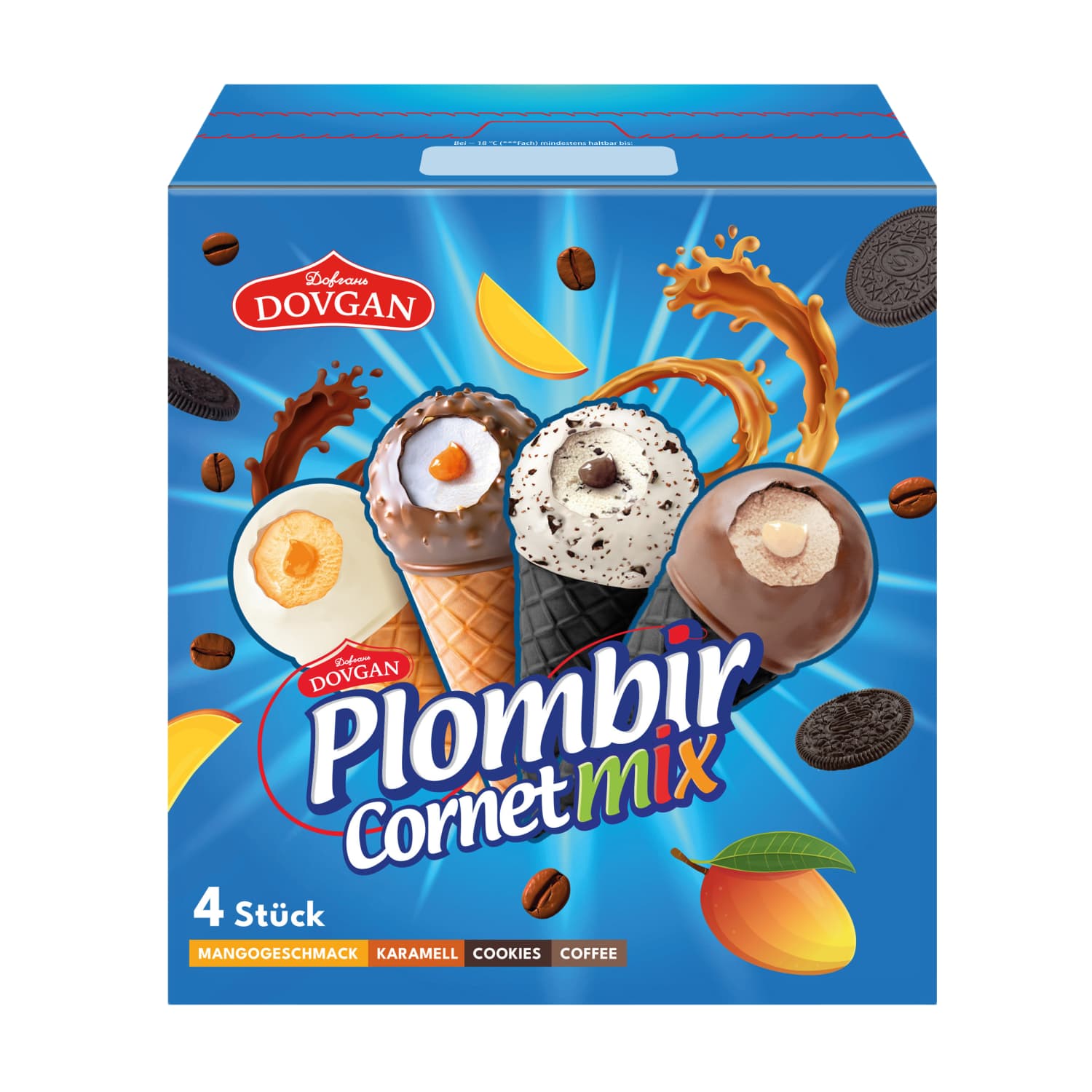 Valg. ledai CORNET MIX, 4 porc., 280g/440ml