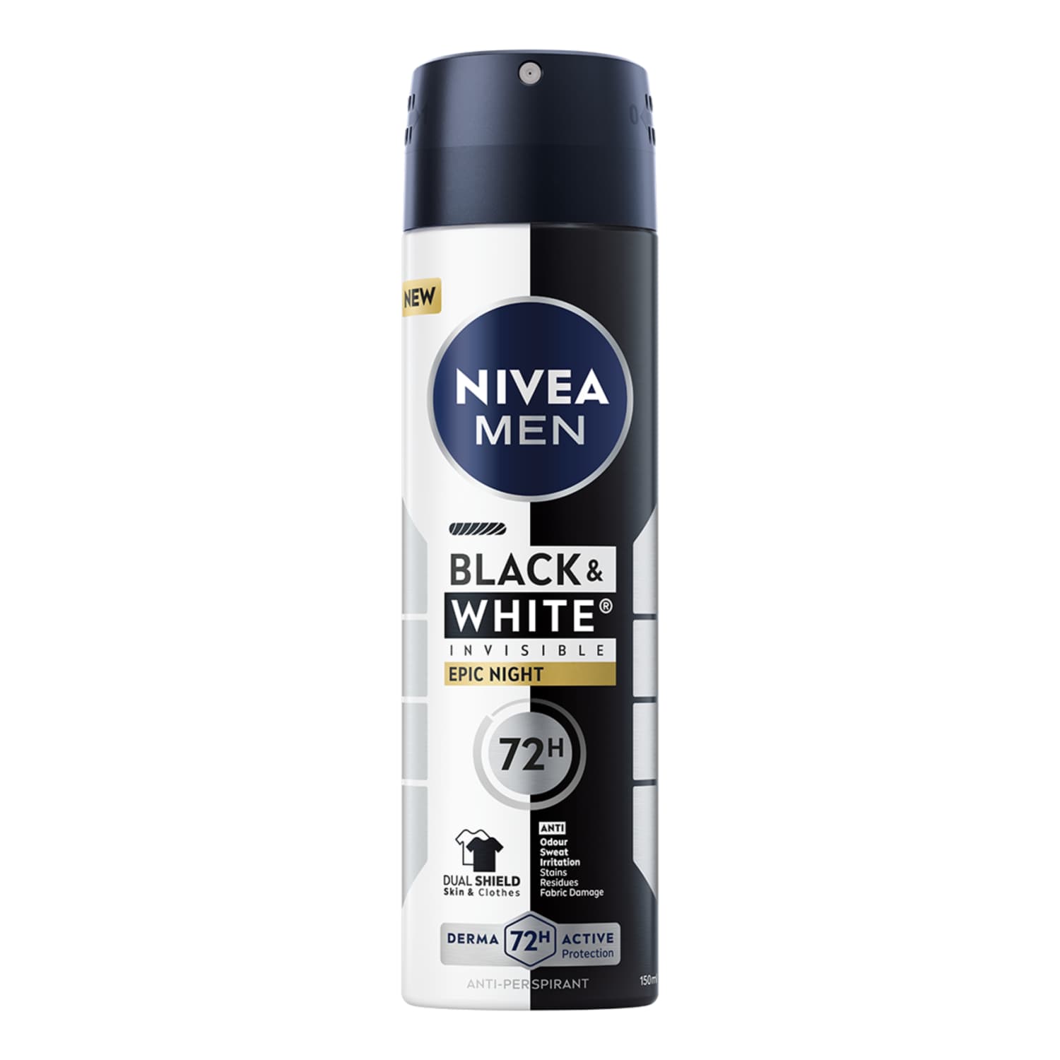 Мужской антиперспирант NIVEA B&W EPIC NIGHT, 150 мл
