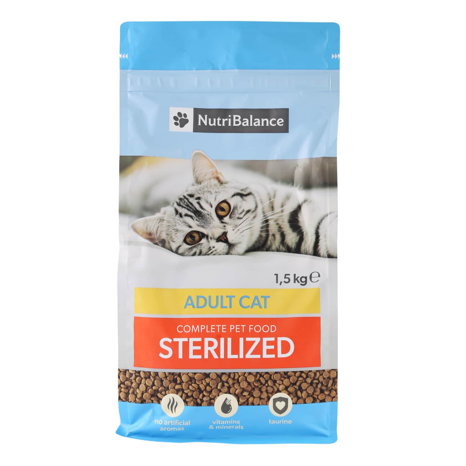 Cat food NUTRIBALANCE, sterilized cat, 1.5 kg