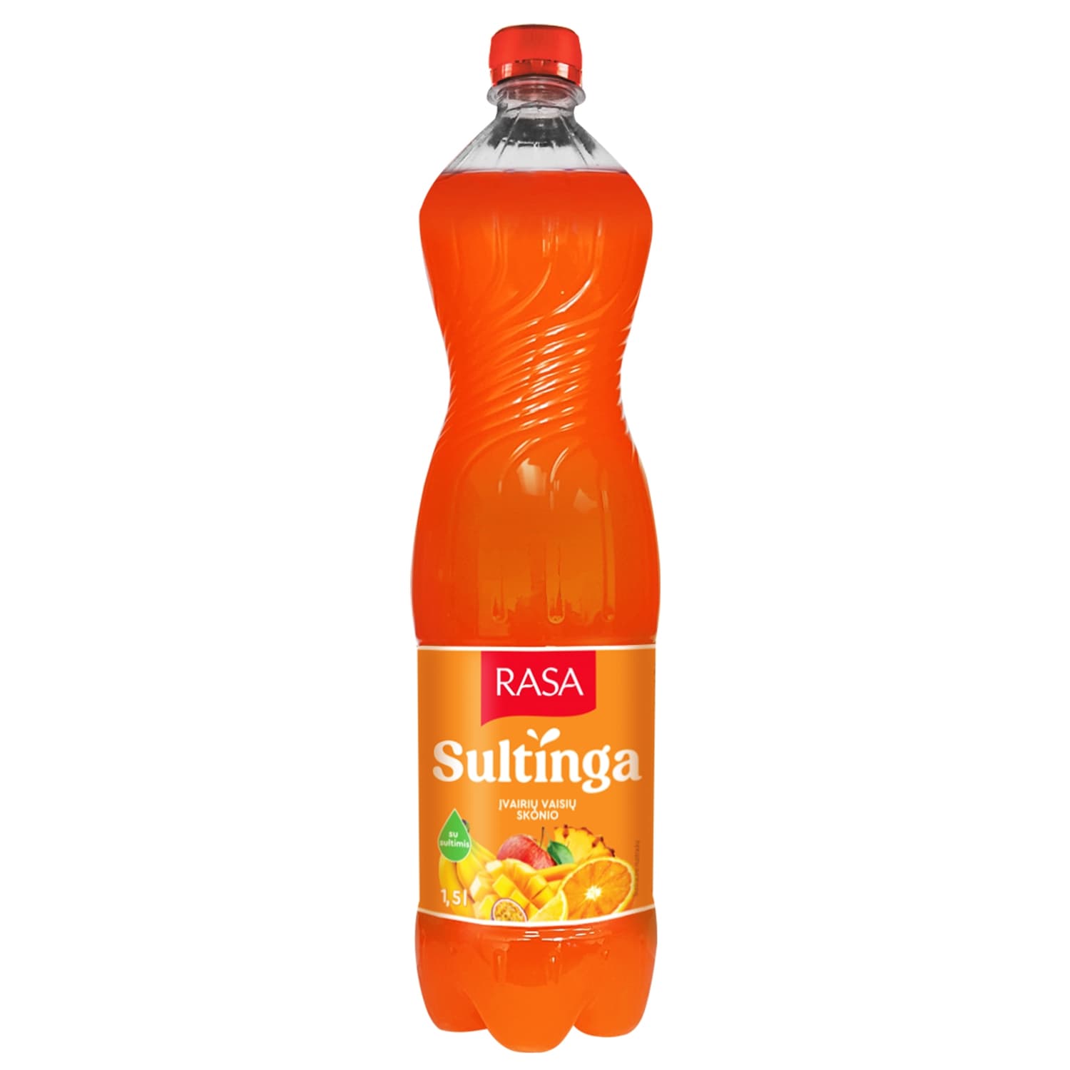 Разнообразный фруктовый напиток с подсластителем RASA SULTINGA, 1,5 л