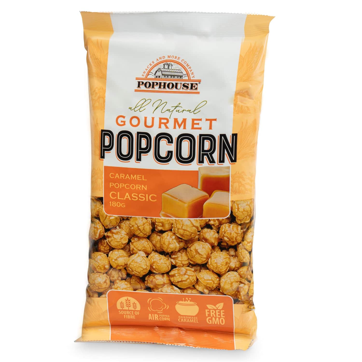 Karamel. kukurūzų spragėsiai POPHOUSE, 180 g