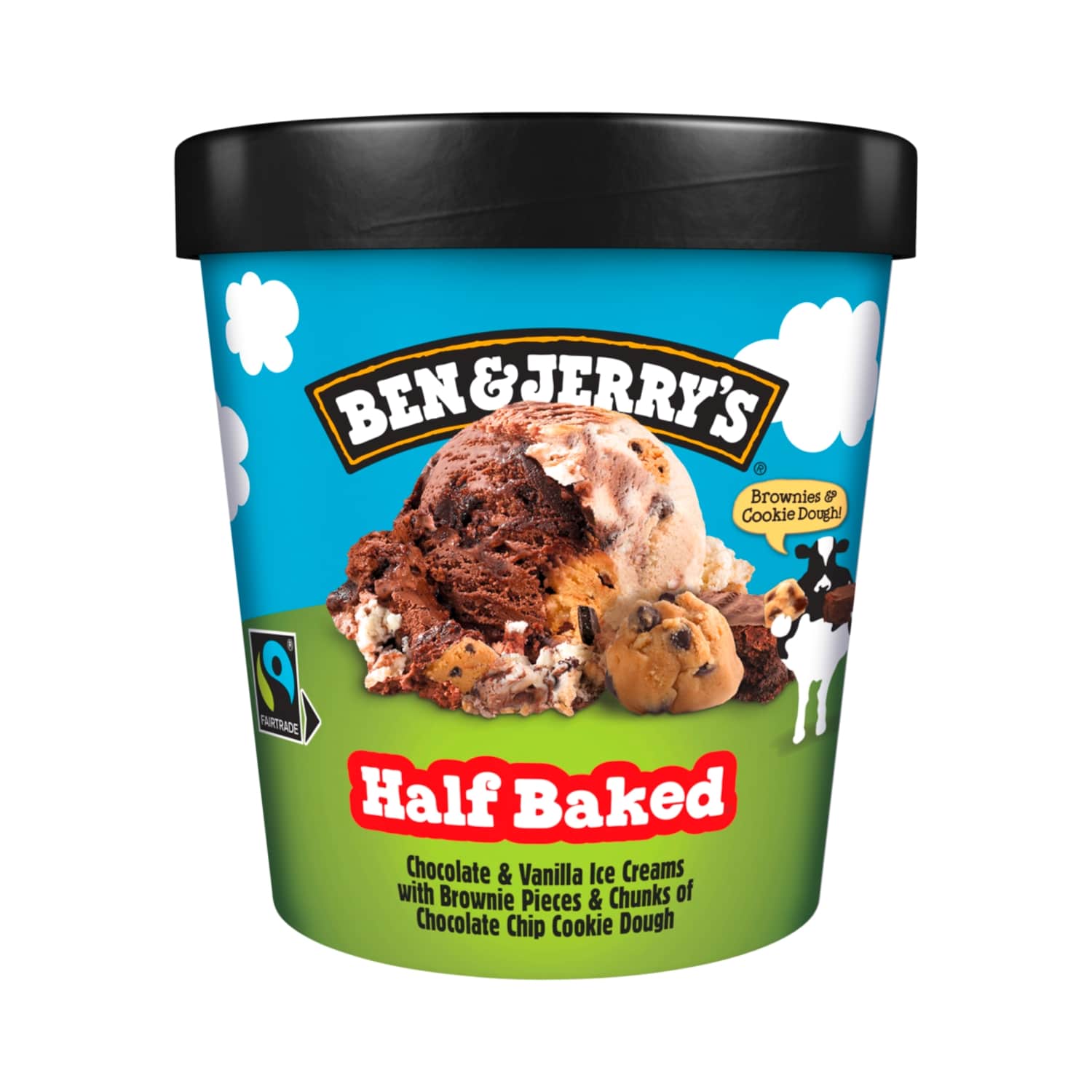 Šok. van. valg. ledai BEN&JERRY'S, 465ml/406g