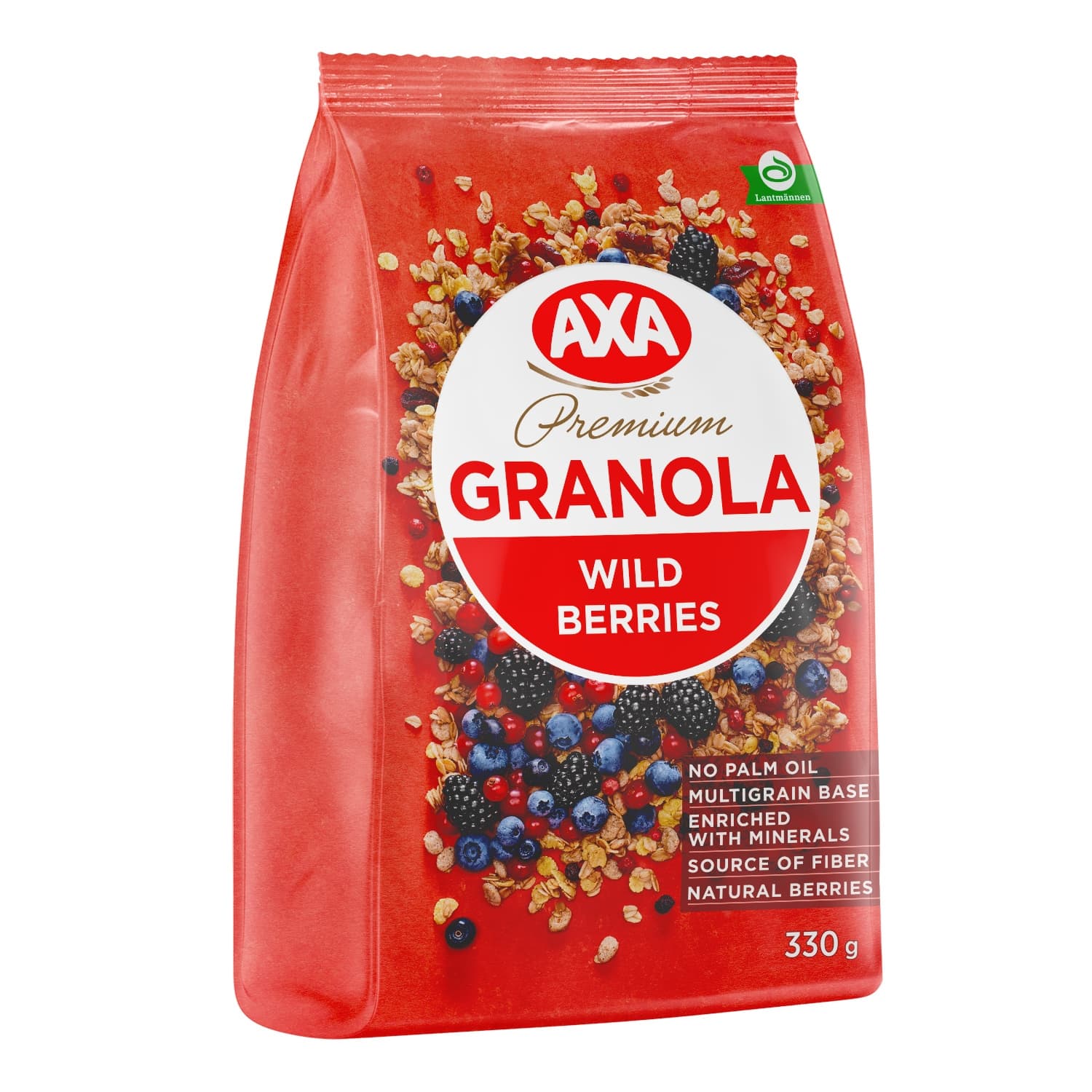 Хрустящая гранола с лесными ягодами AXA, 330 г