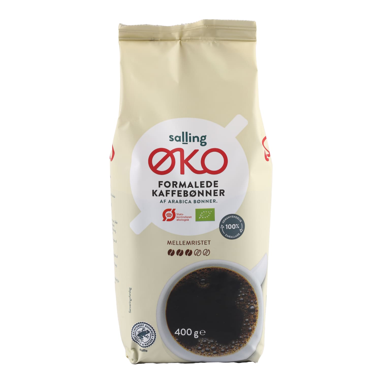 Organic ground coffee