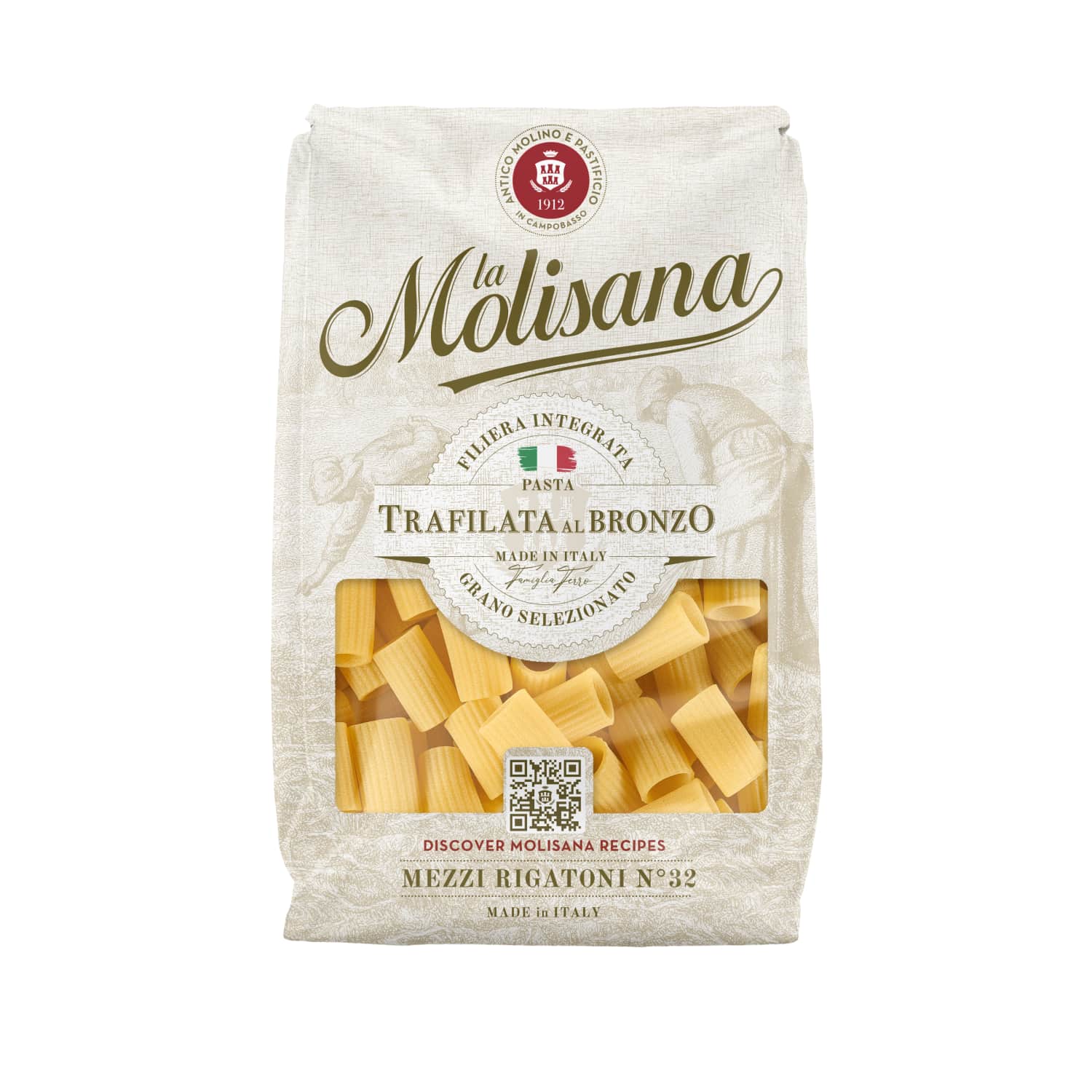Makaronai LA MOLISANA MEZZI RIGATONI, 500 g