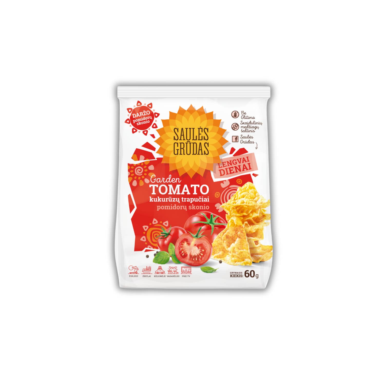 Kukurūzų trap. su pom. pr. SAULĖS GRŪD., 60 g