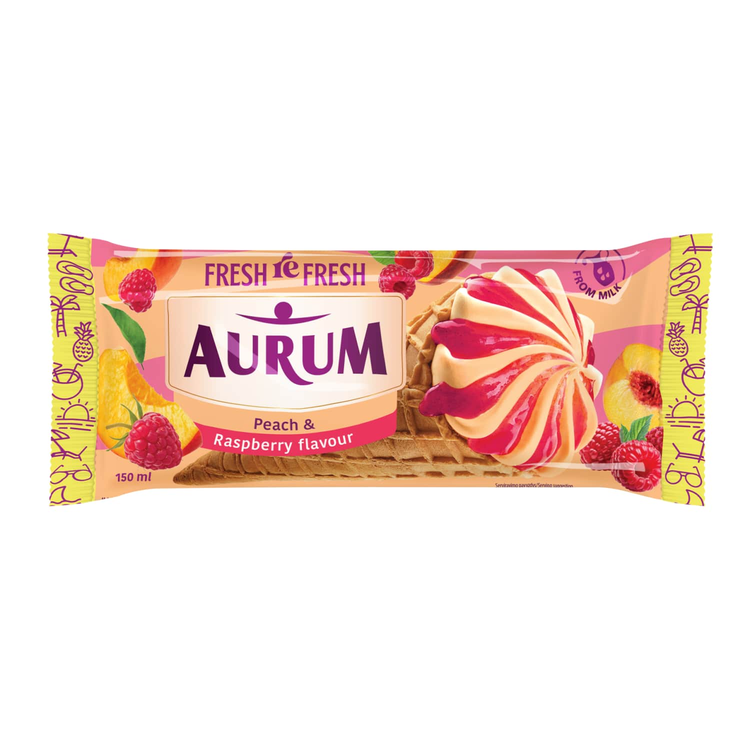 Valg. ledai AURUM, su av. įd. 98 g / 150 ml