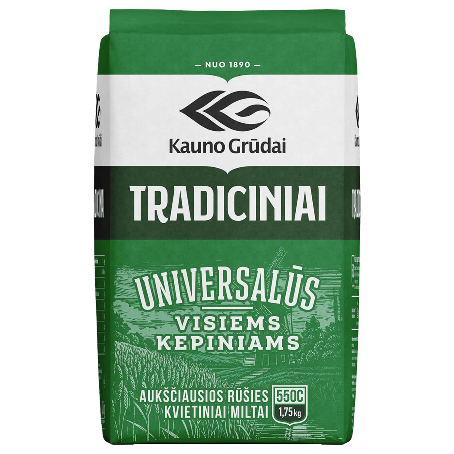 Kviet. TRADICIN. miltai KAUNO GRŪDAI, 1,75kg