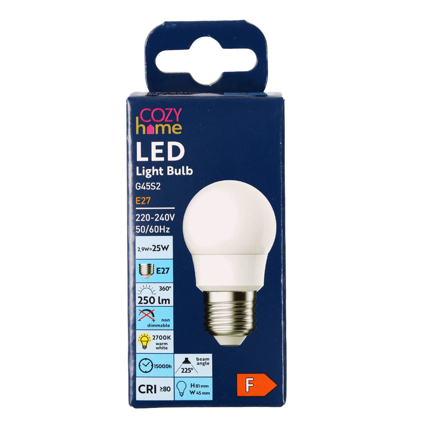 LED lemputė COZY HOME, 2,9 W, E27, 250lm