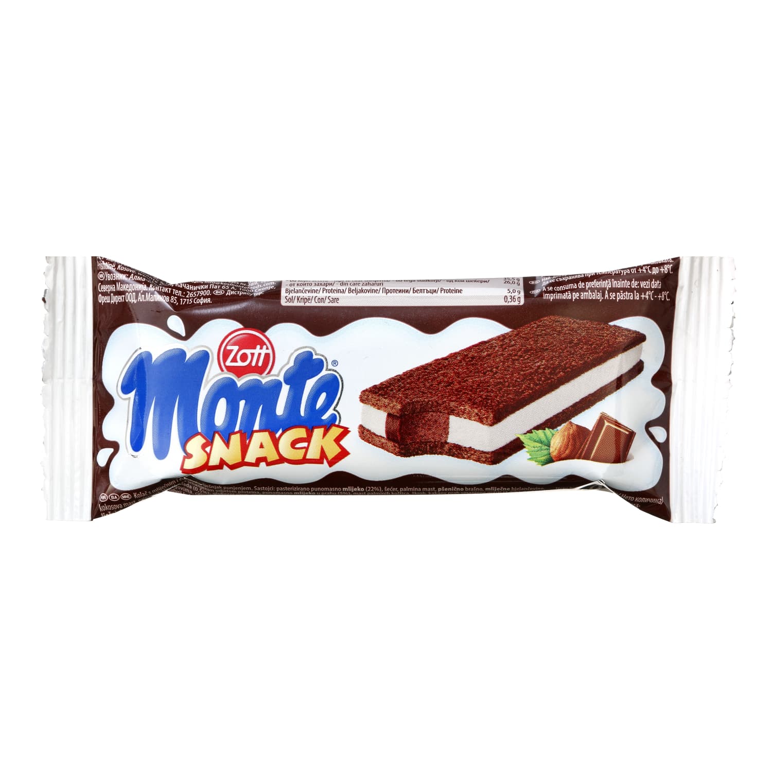Biscuit bar ZOTT MONTE, 29 g