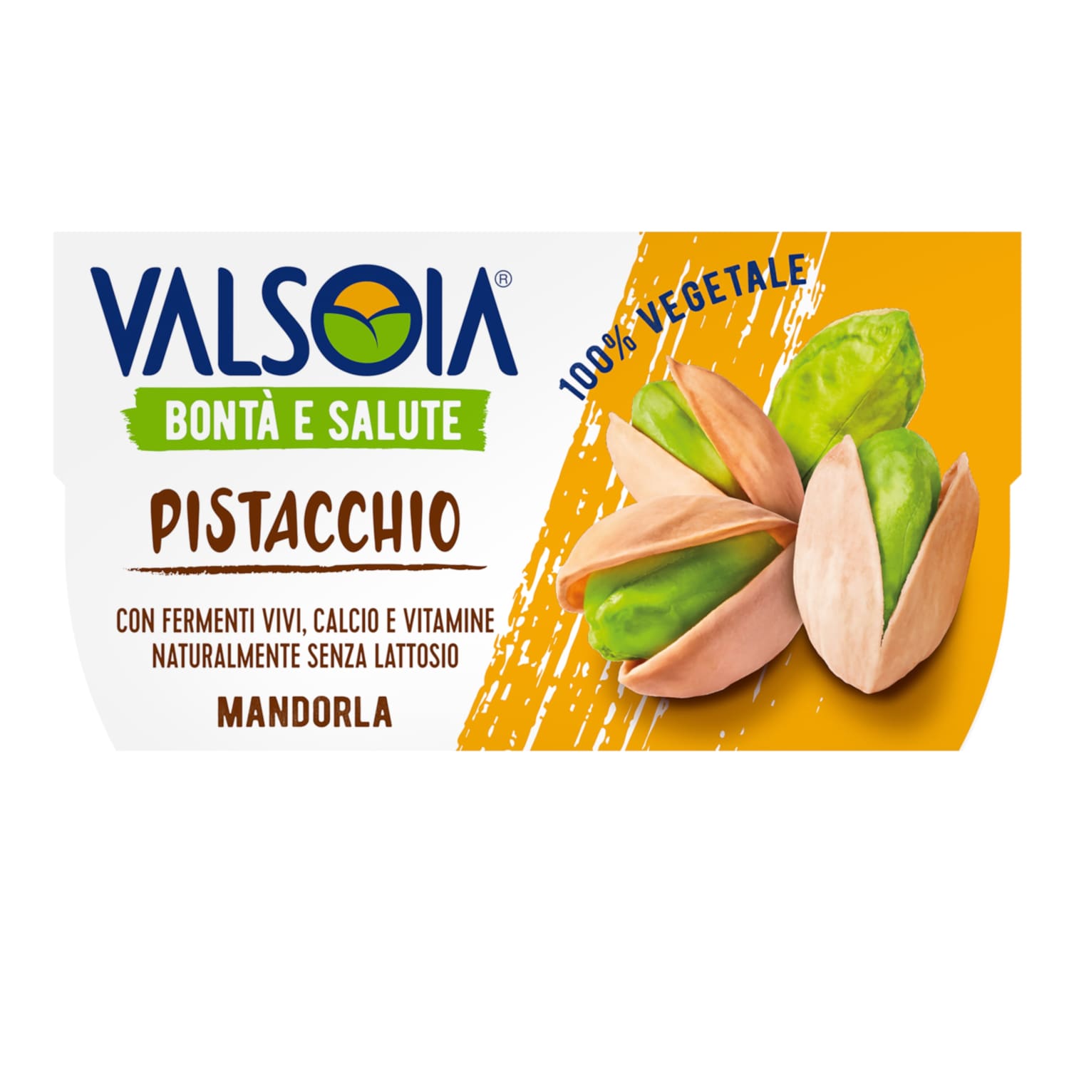 Pistachio almond pudding VALSOIA, 2x115 g