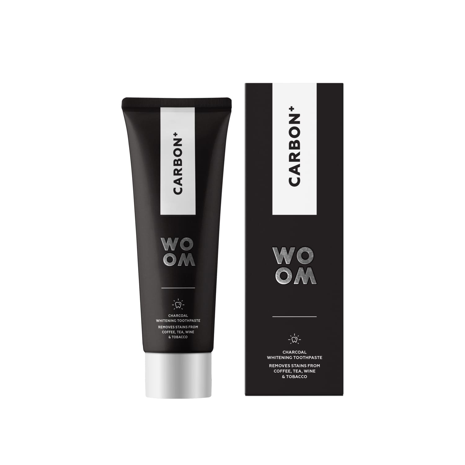 Зубная паста WOOM CARBON+, 75мл