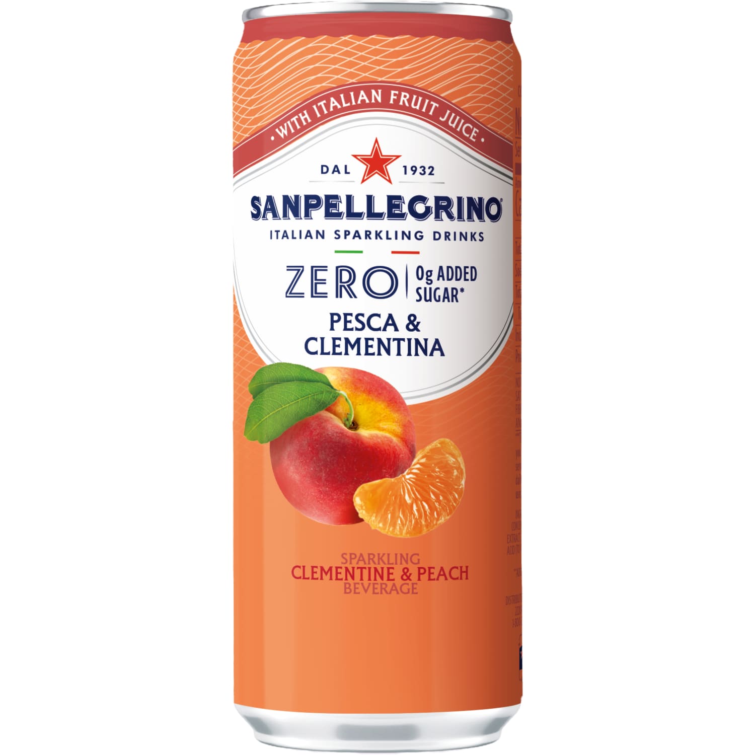 Gaz. persikų gėrimas su sald. SP ZERO, 0,33 l