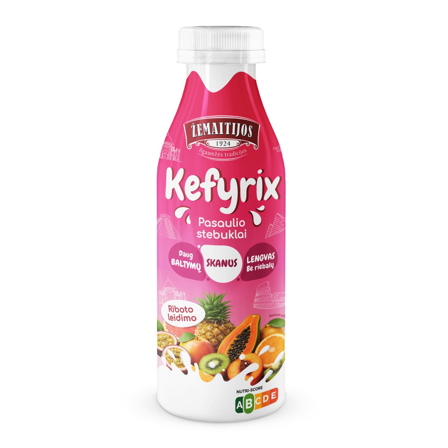 ŽEMAITIJOS кефир. кок. PAS. STEB. 0,4%, 450 г