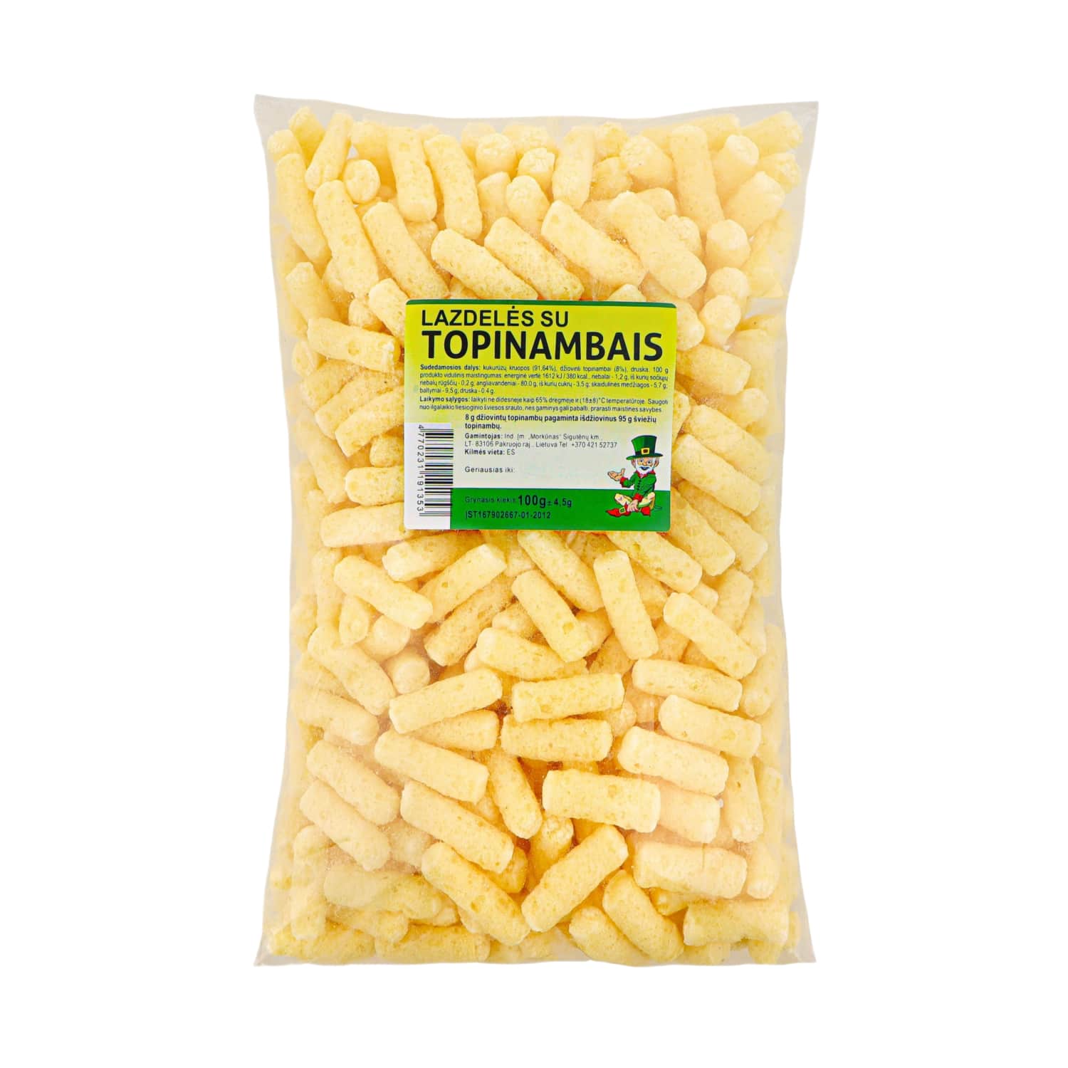 Kukurūzų lazd. su topinambais MORKŪNAS, 100 g