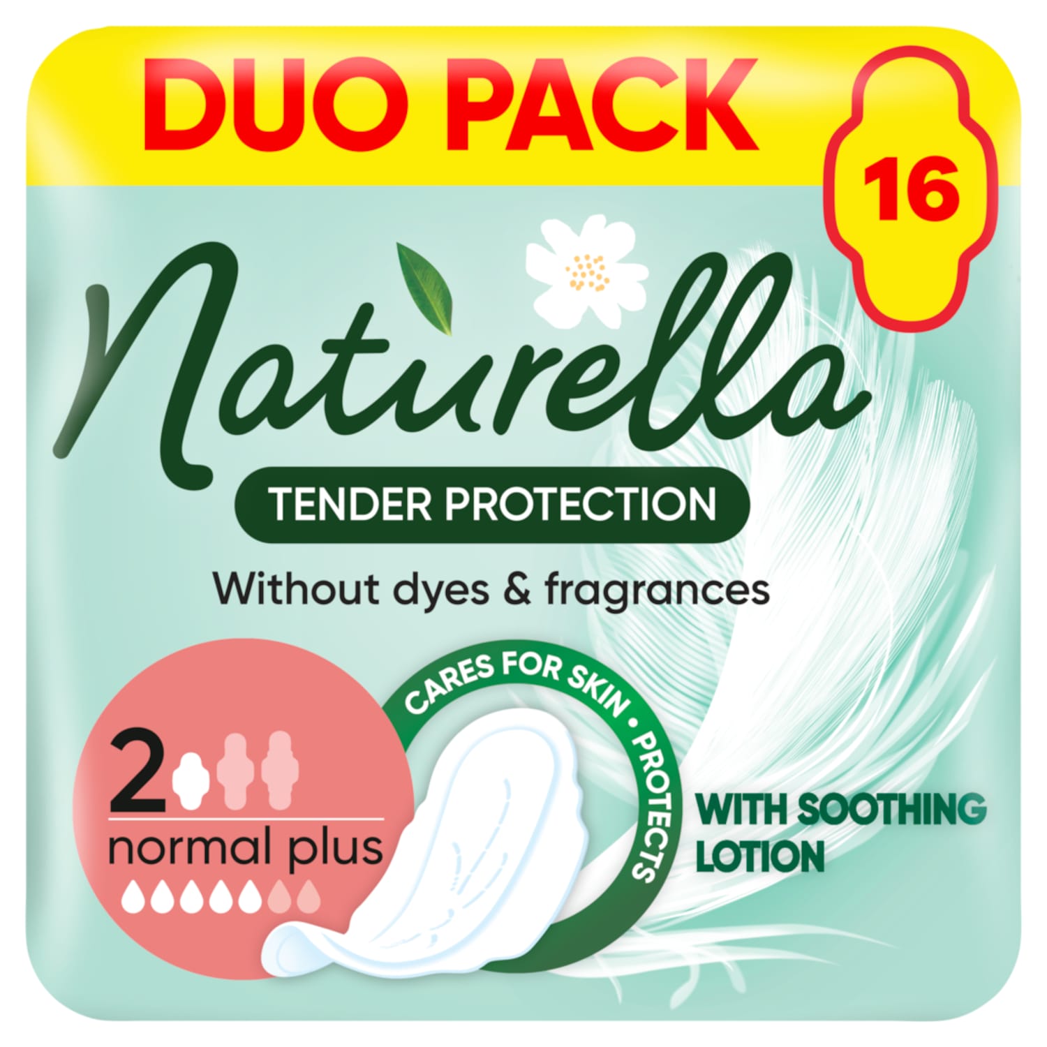 Гигиенические прокладки NATURELLA ТЕНДЕР PR., S2, 16 шт.