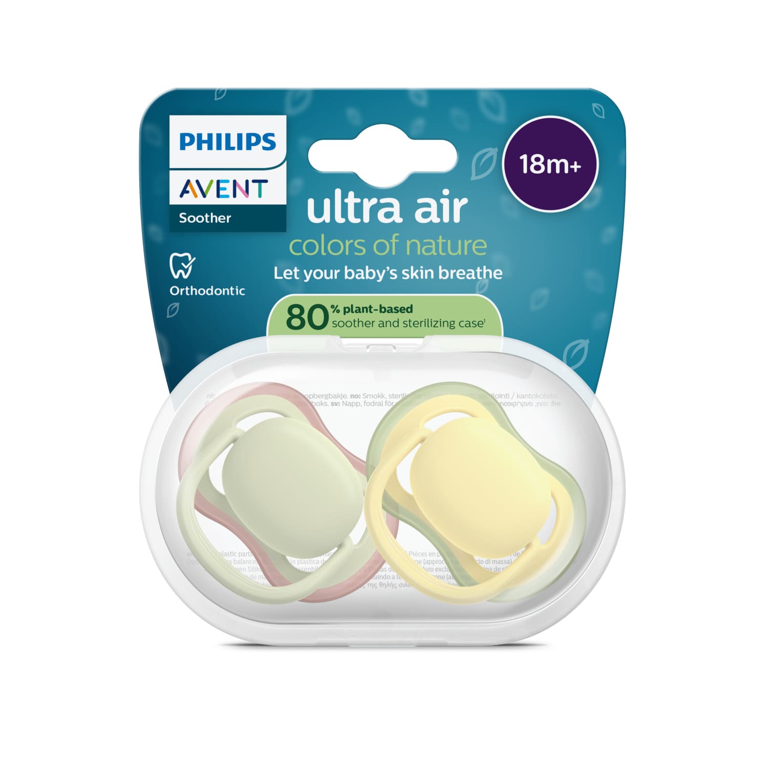 Čiul. PHILIPS AVENT ULTRA AIR, 18 + m. 2 vnt.