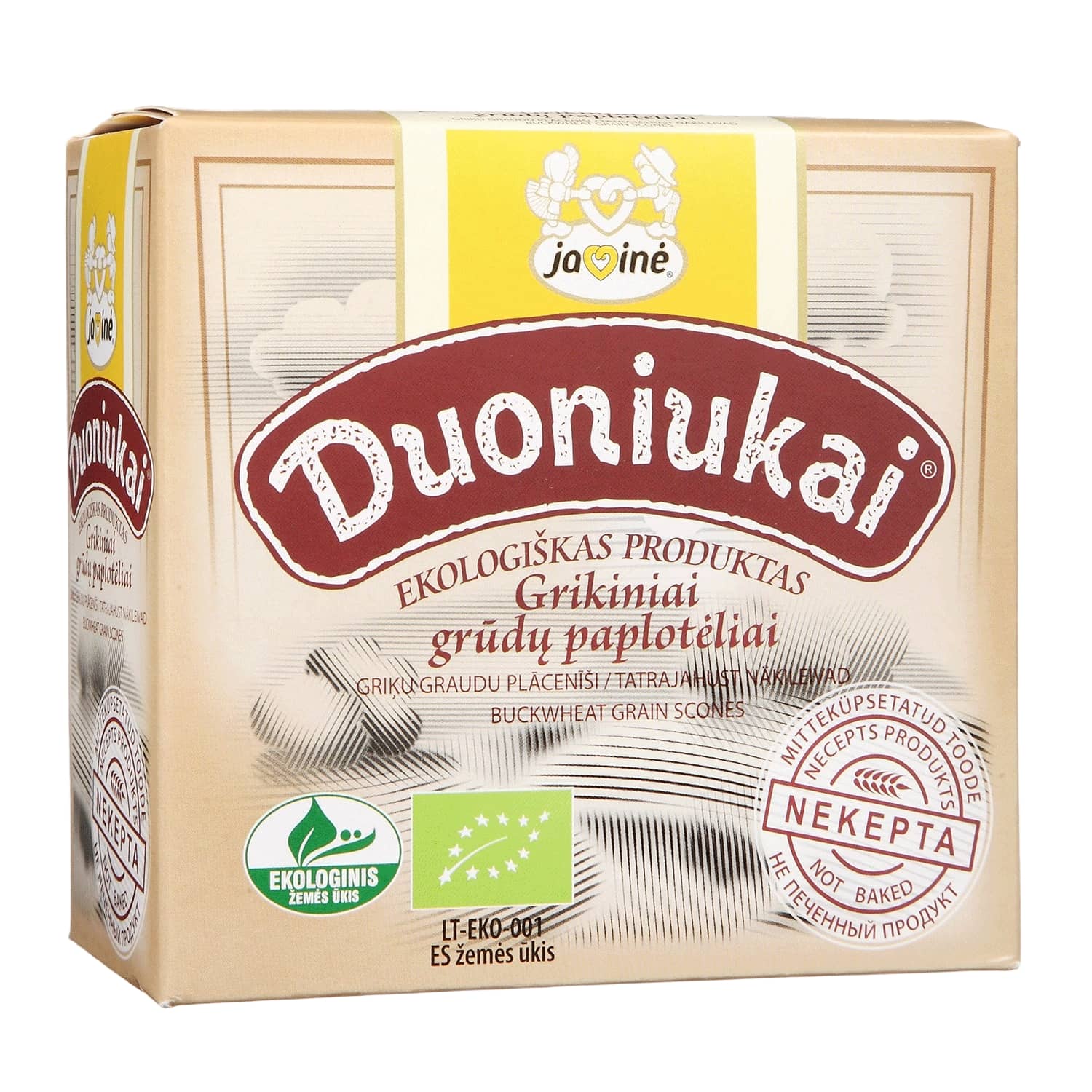 Organic Buckwheat Croutons JAVINĖ, 80g