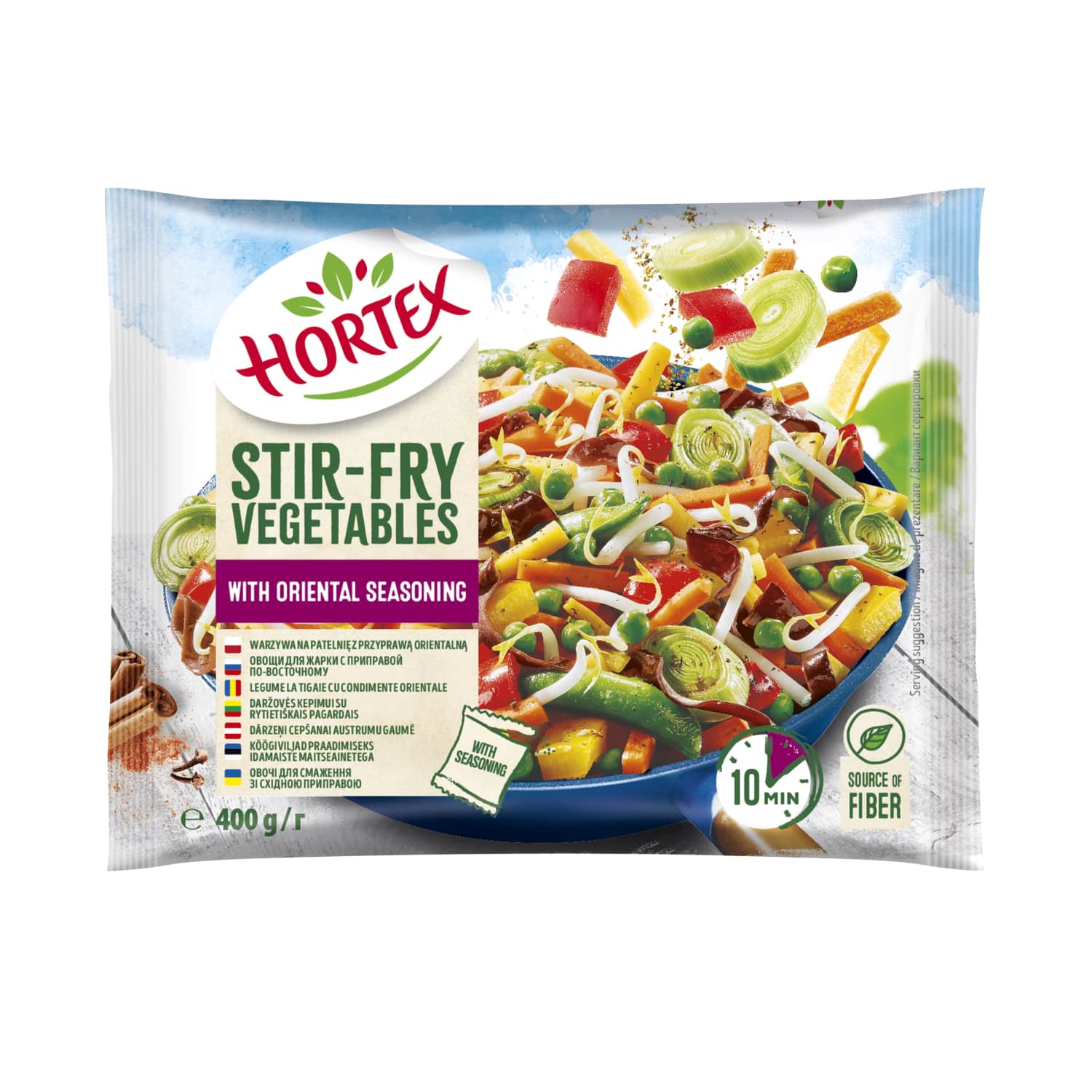 Vegetables for frying with oriental spices HORTEX, 400 g