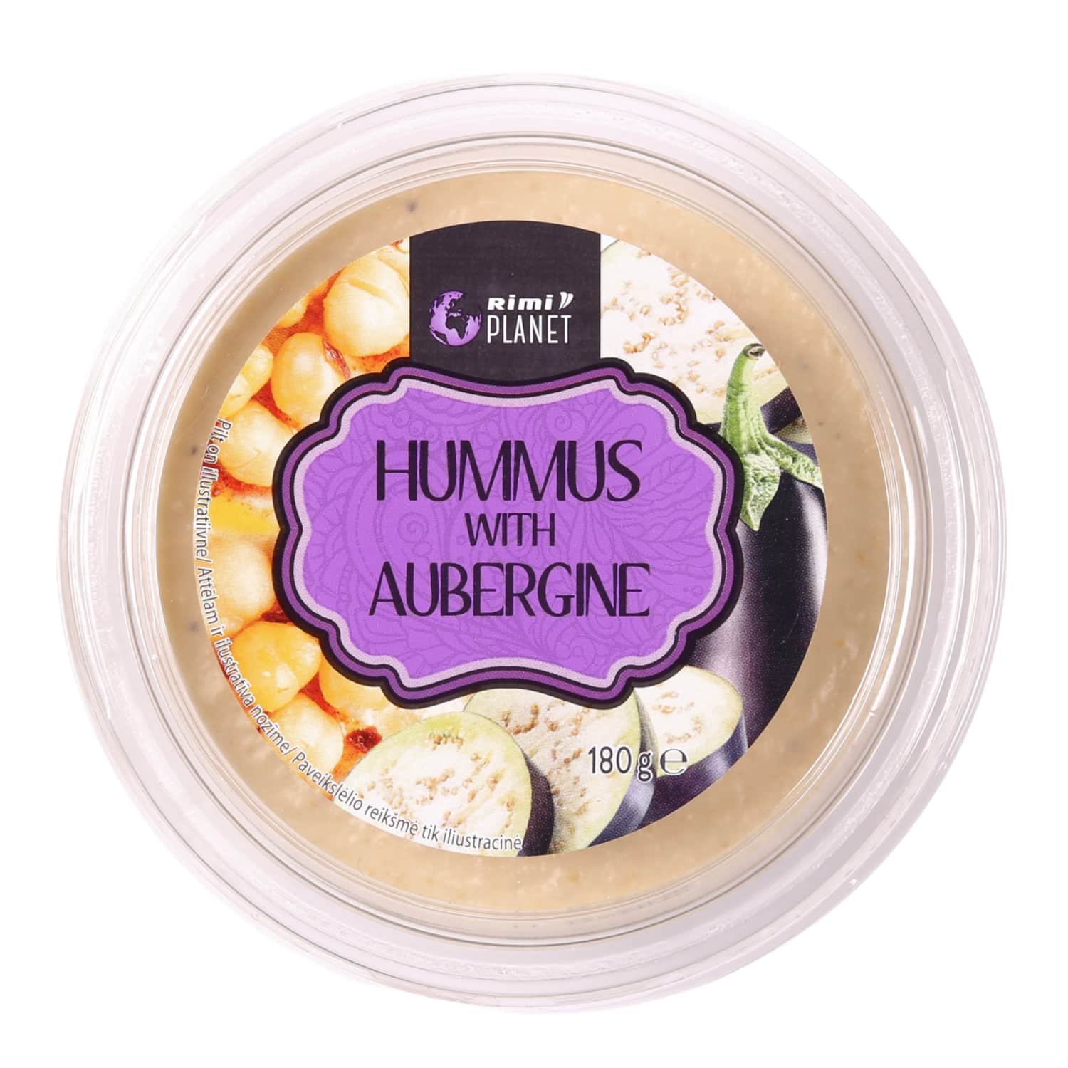 Хумус RIMI PLANET с баклажанами, 180 г