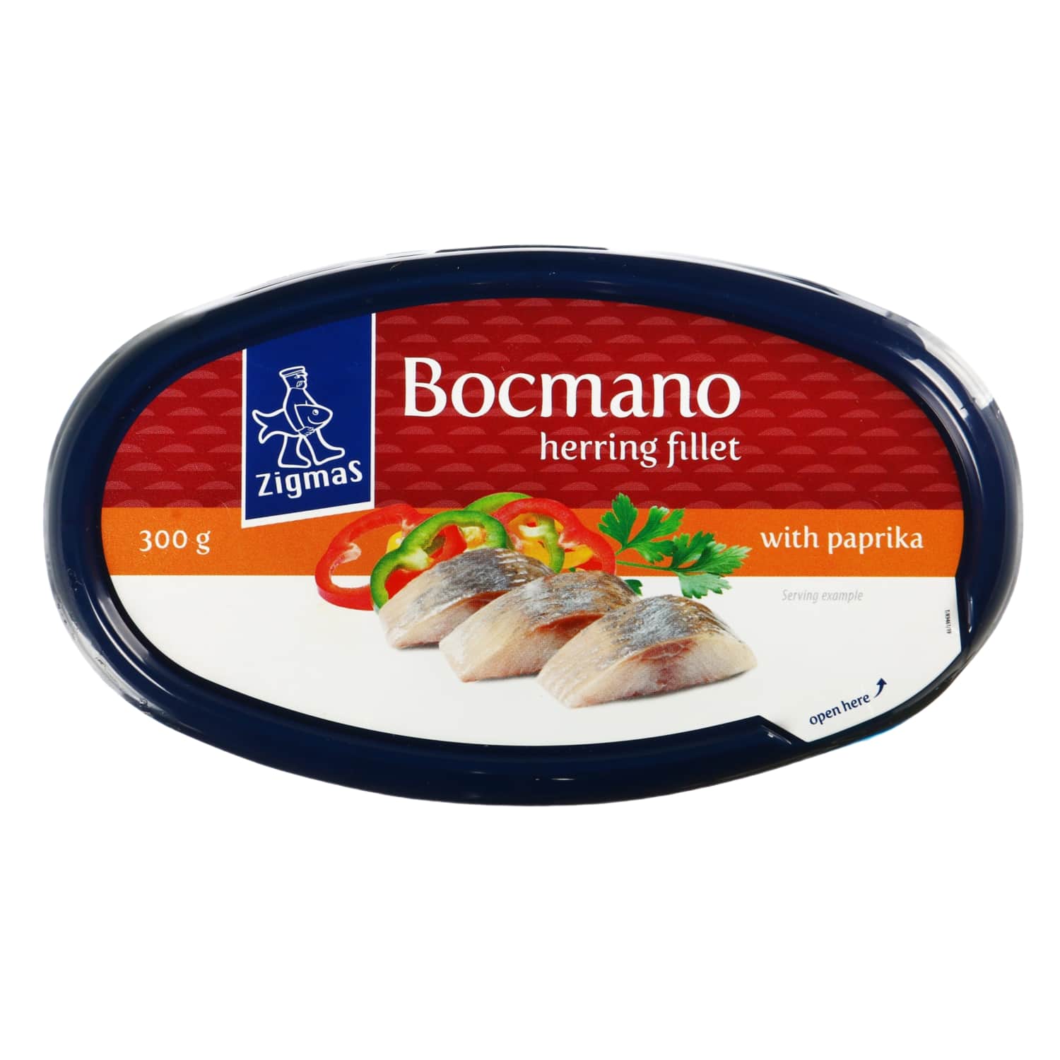 Филе сельди BOCMANO с перцем ZIGMAS, 300 г