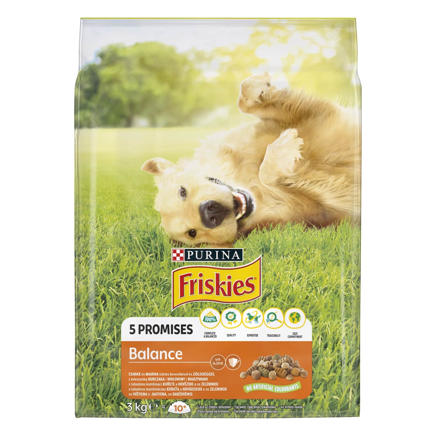 Dog food with chicken FRISKIES, 3 kg
