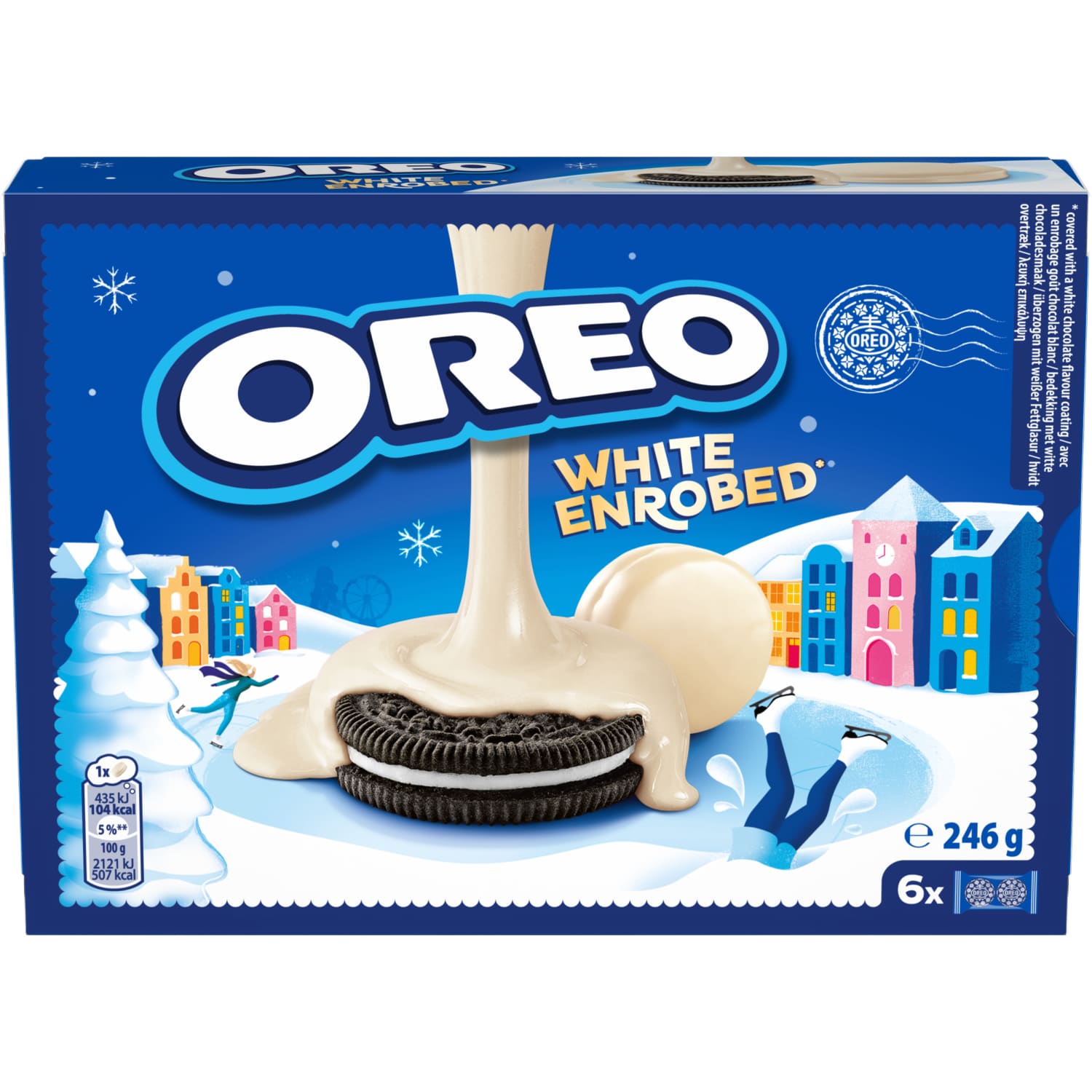 Cookies covered with white chocolate MILK OREO, 246 g