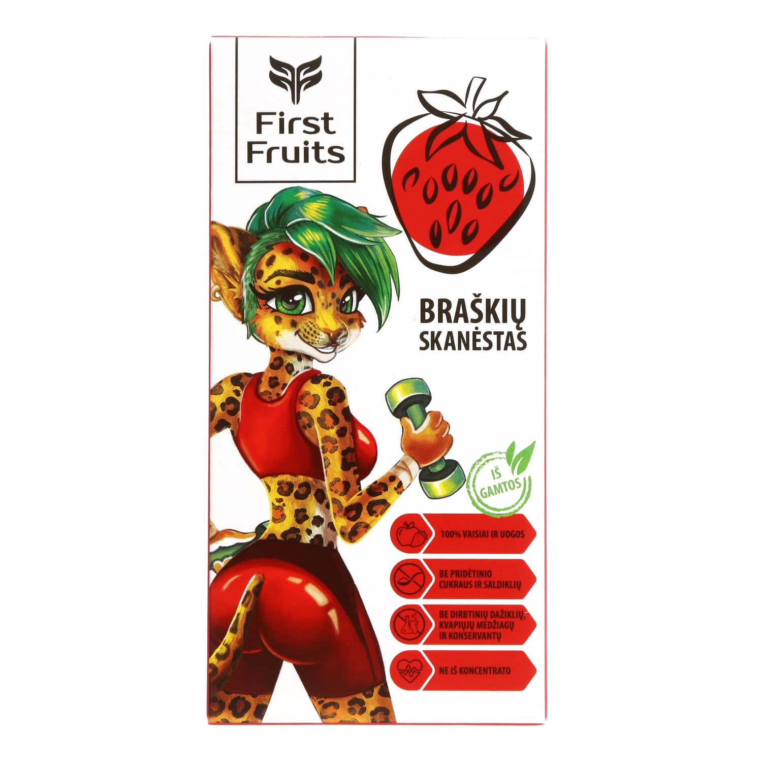 Лакомство со вкусом клубники FIRST FRUITS, 60 г