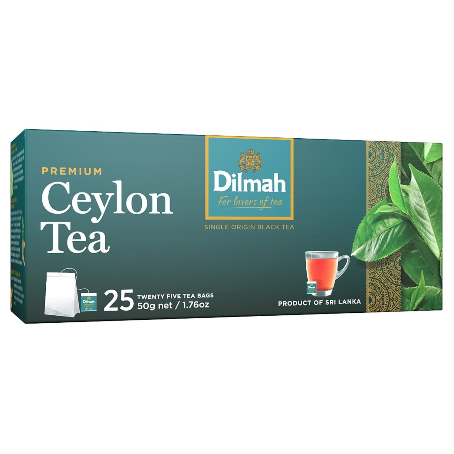 Чёрный чай DILMAH PREMIUM, 25 x 2 г