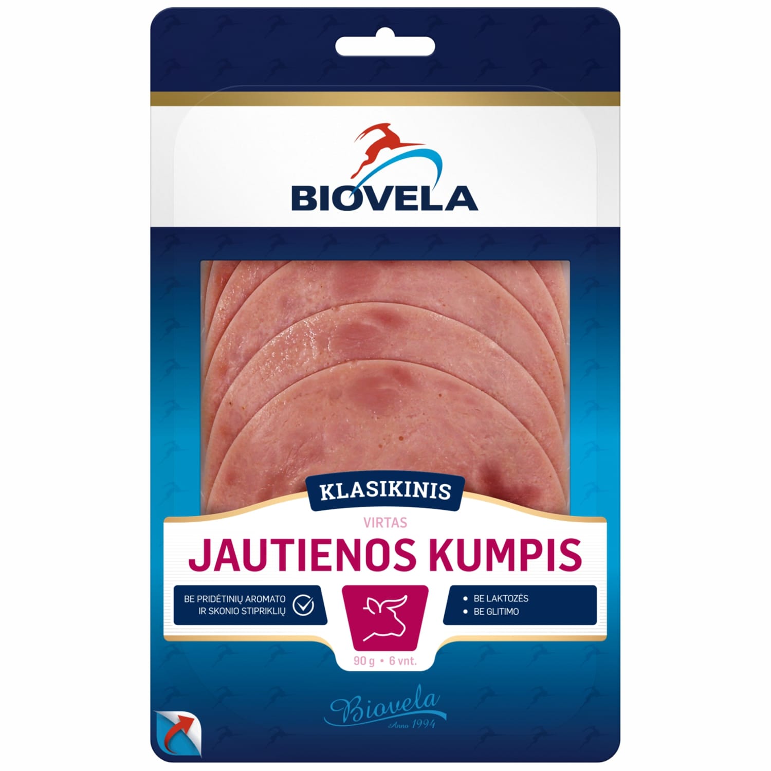 Boiled beef ham sliced BEEF HAM, 90 g