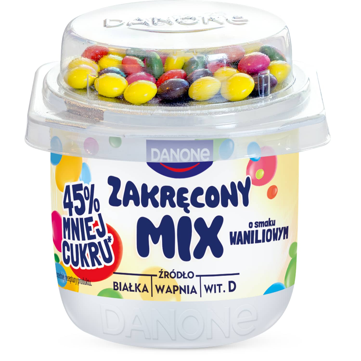 Ваниль. вкус. йогурт шок. драже DANONE, 125г