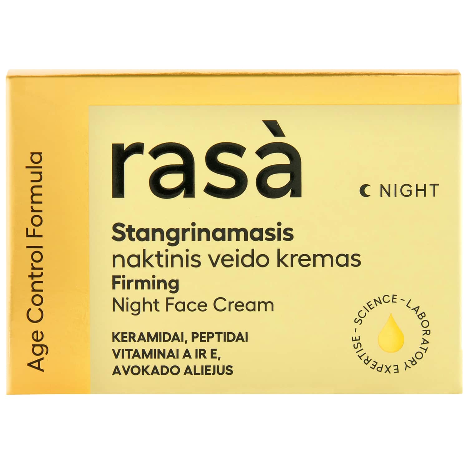 Night firming face cream RASA AGE CONTROL, 50ml