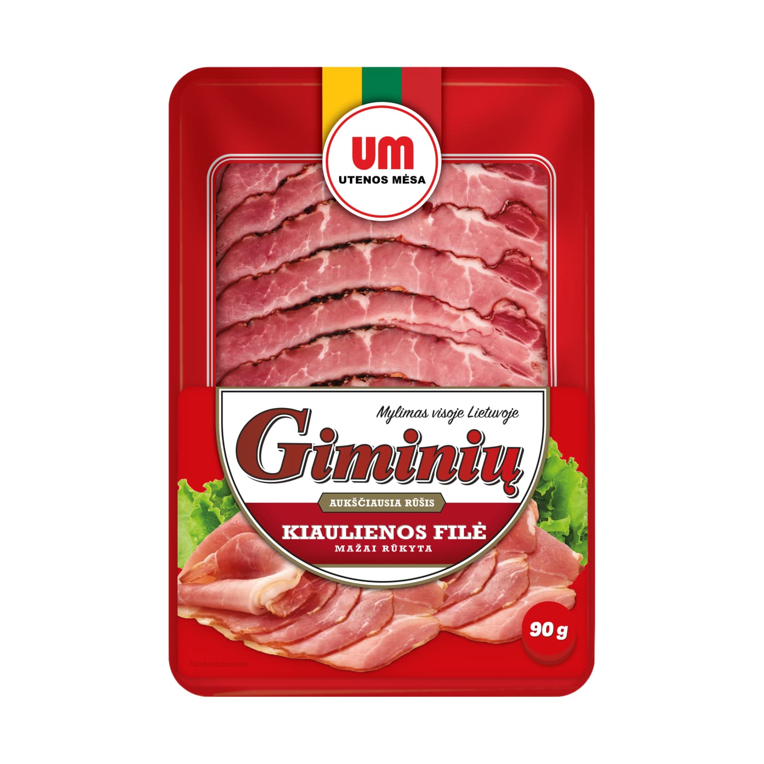 Maž. rūk. GIMINIŲ kiaulienos filė, a. r. 90 g